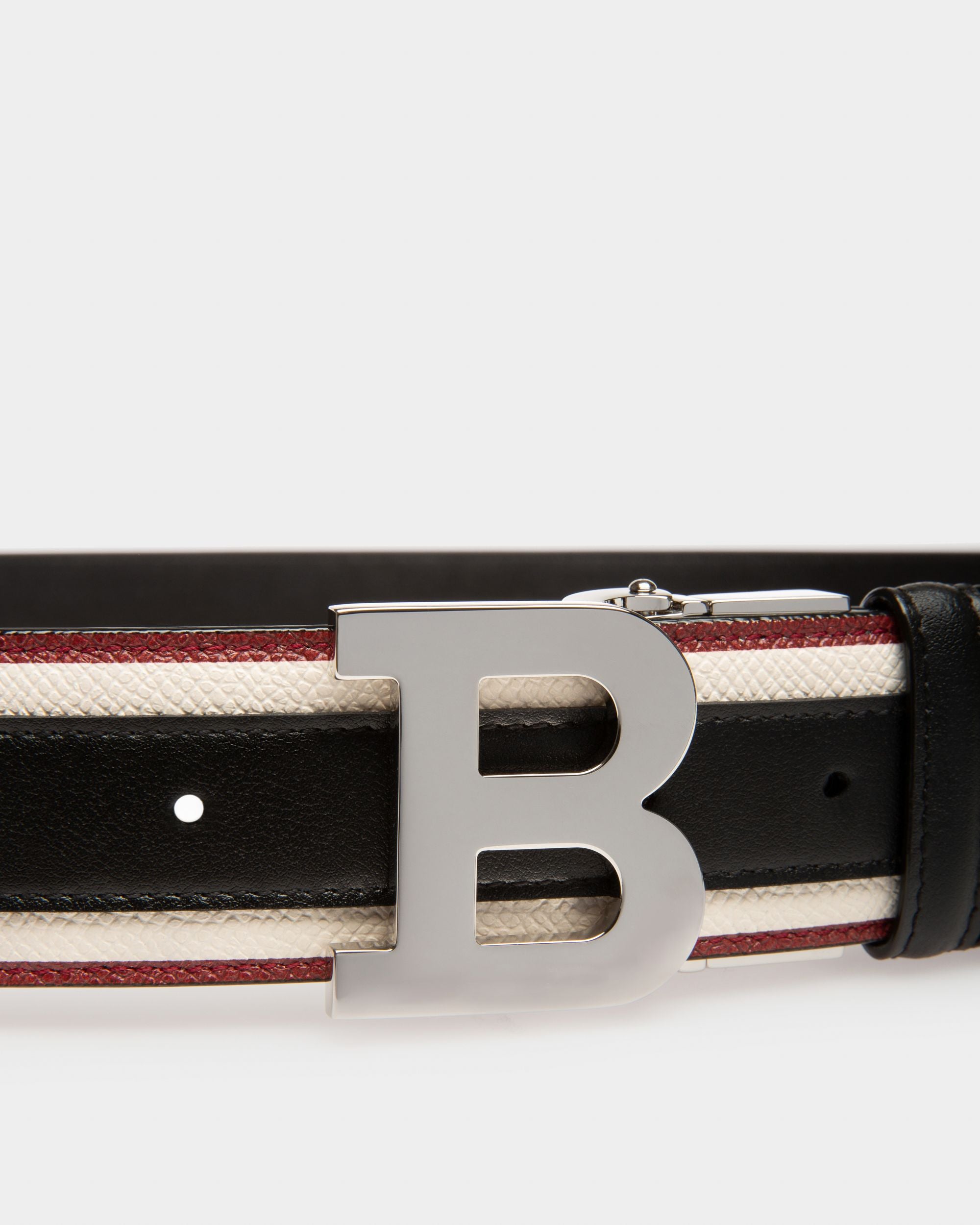 B Buckle 40 Mm Breiter Gürtel Aus Schwarzem Leder - Herren - Bally - 03