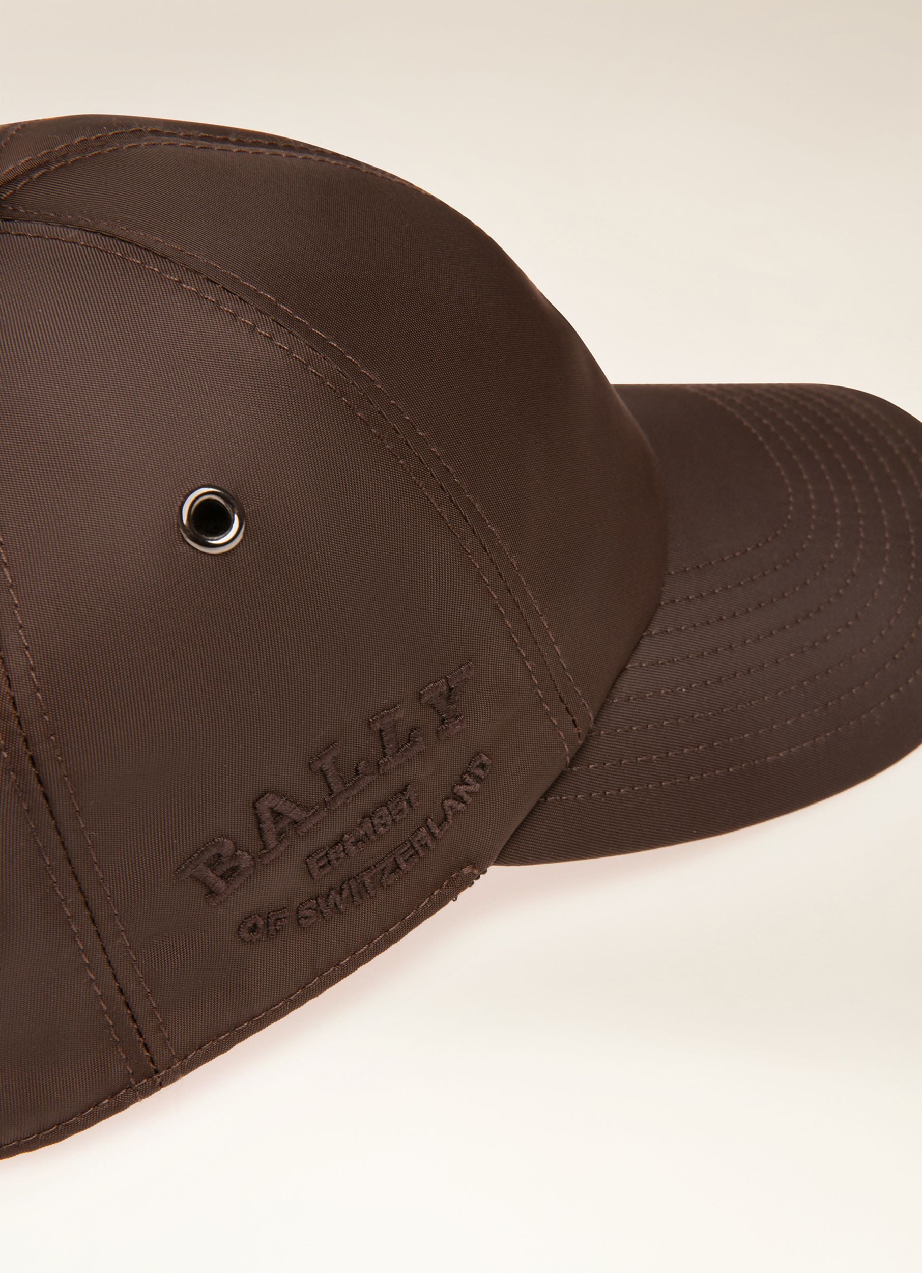 Kappe Mit Logo Aus Braunem Nylon - Herren - Bally - 02