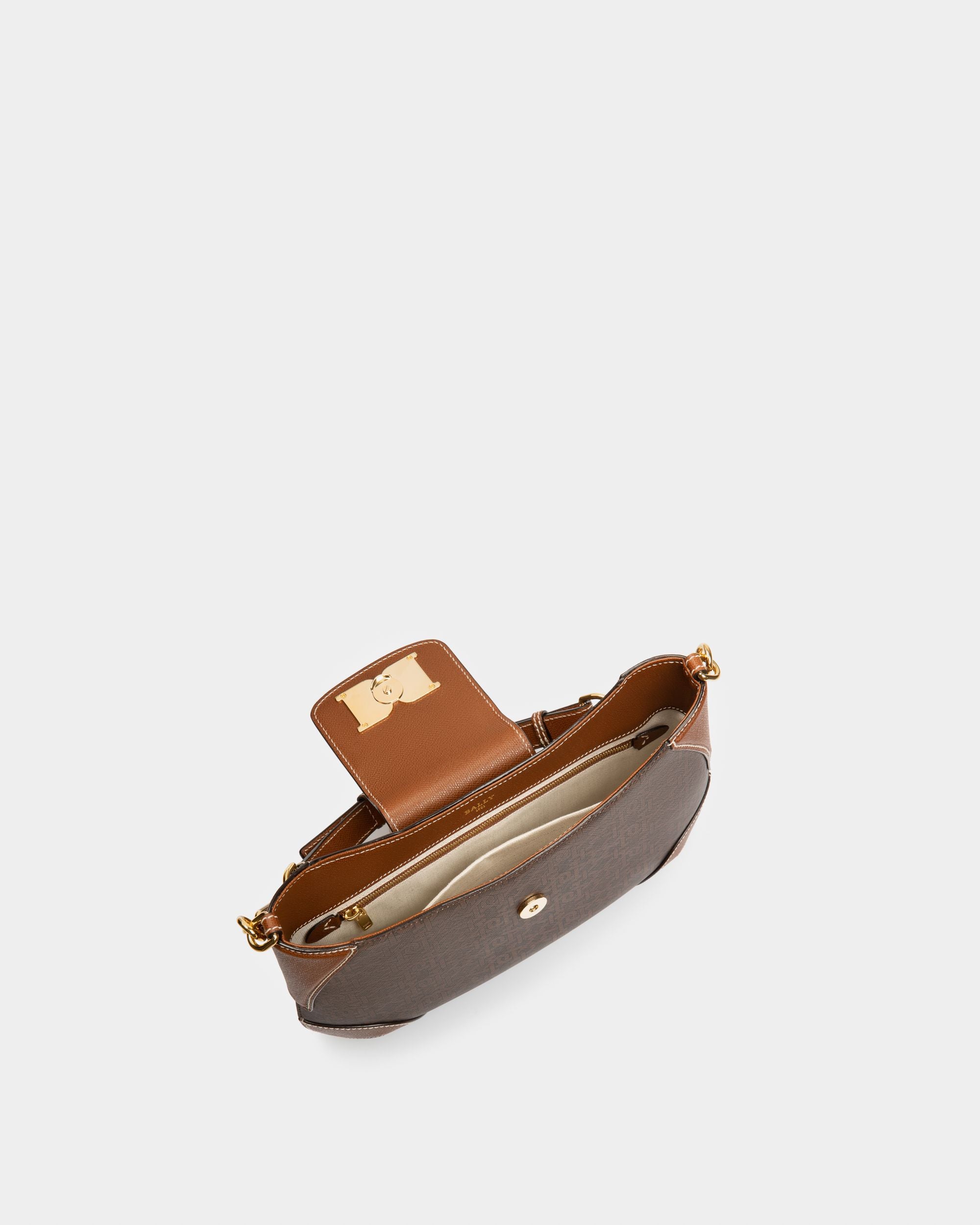 Breanne Schultertasche Aus Braunem Tpu - Damen - Bally - 03