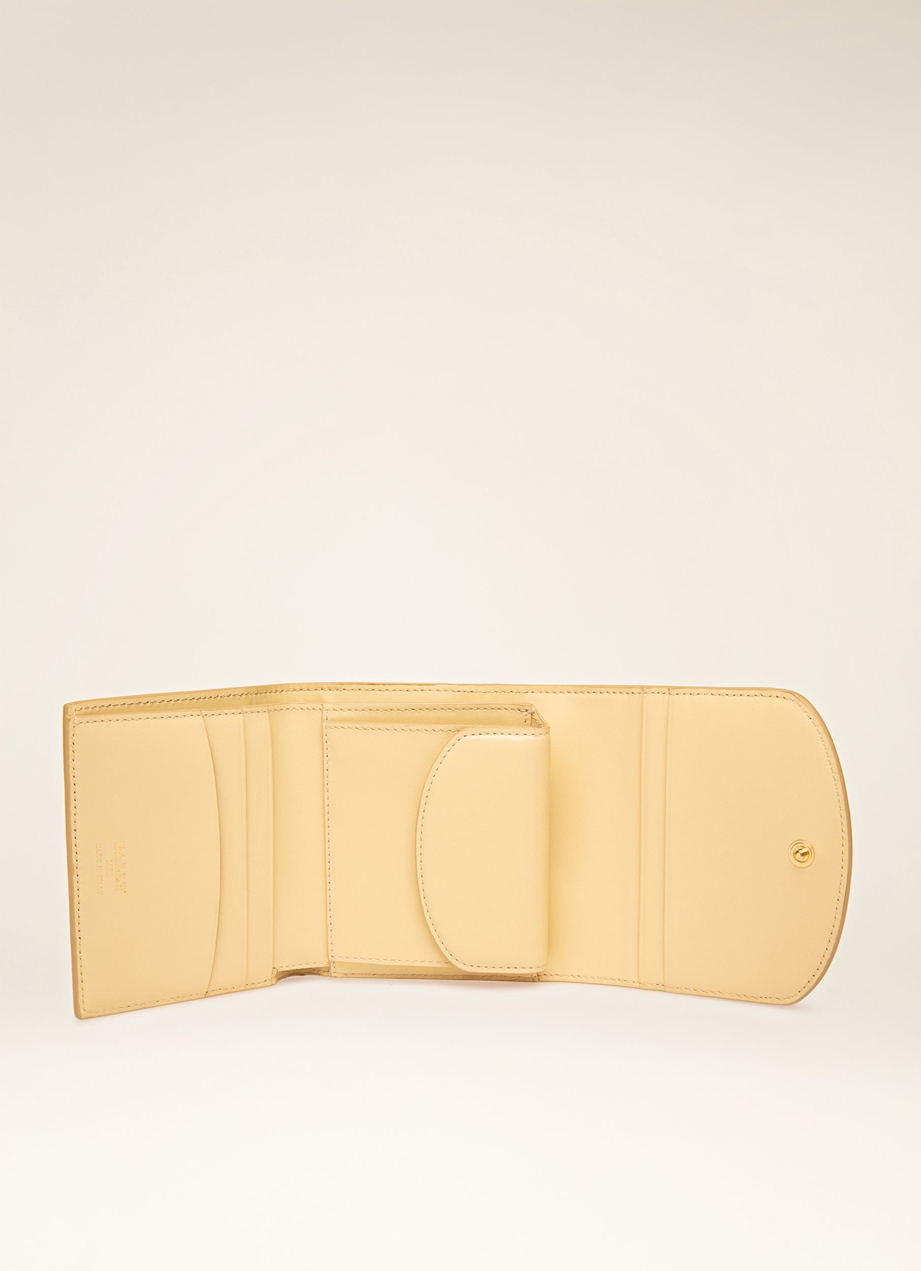 Blessy Portemonnaie Aus Blassgelbem Leder - Damen - Bally - 04