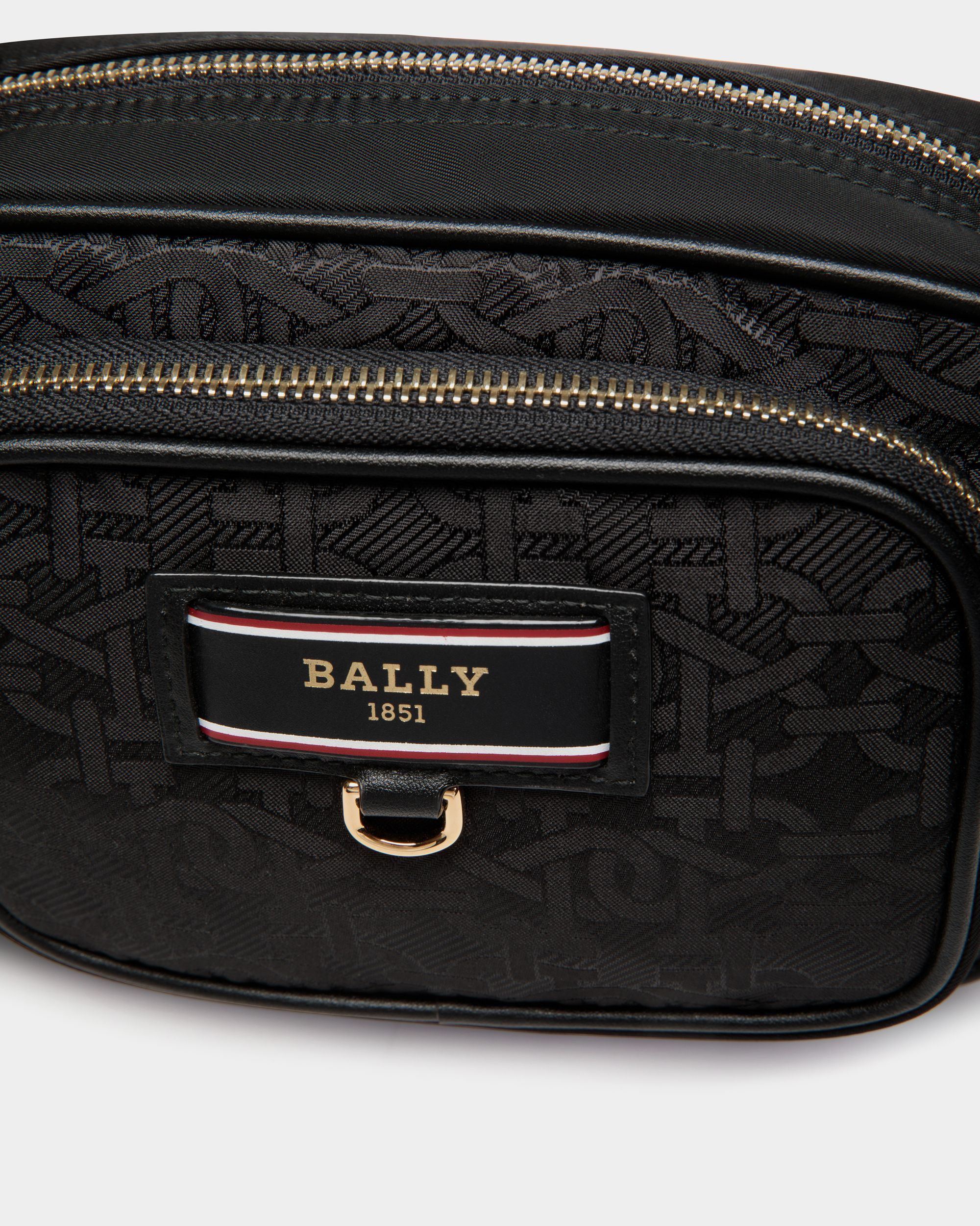 B-Echo Minibag In Black Fabric - Damen - Bally - 05