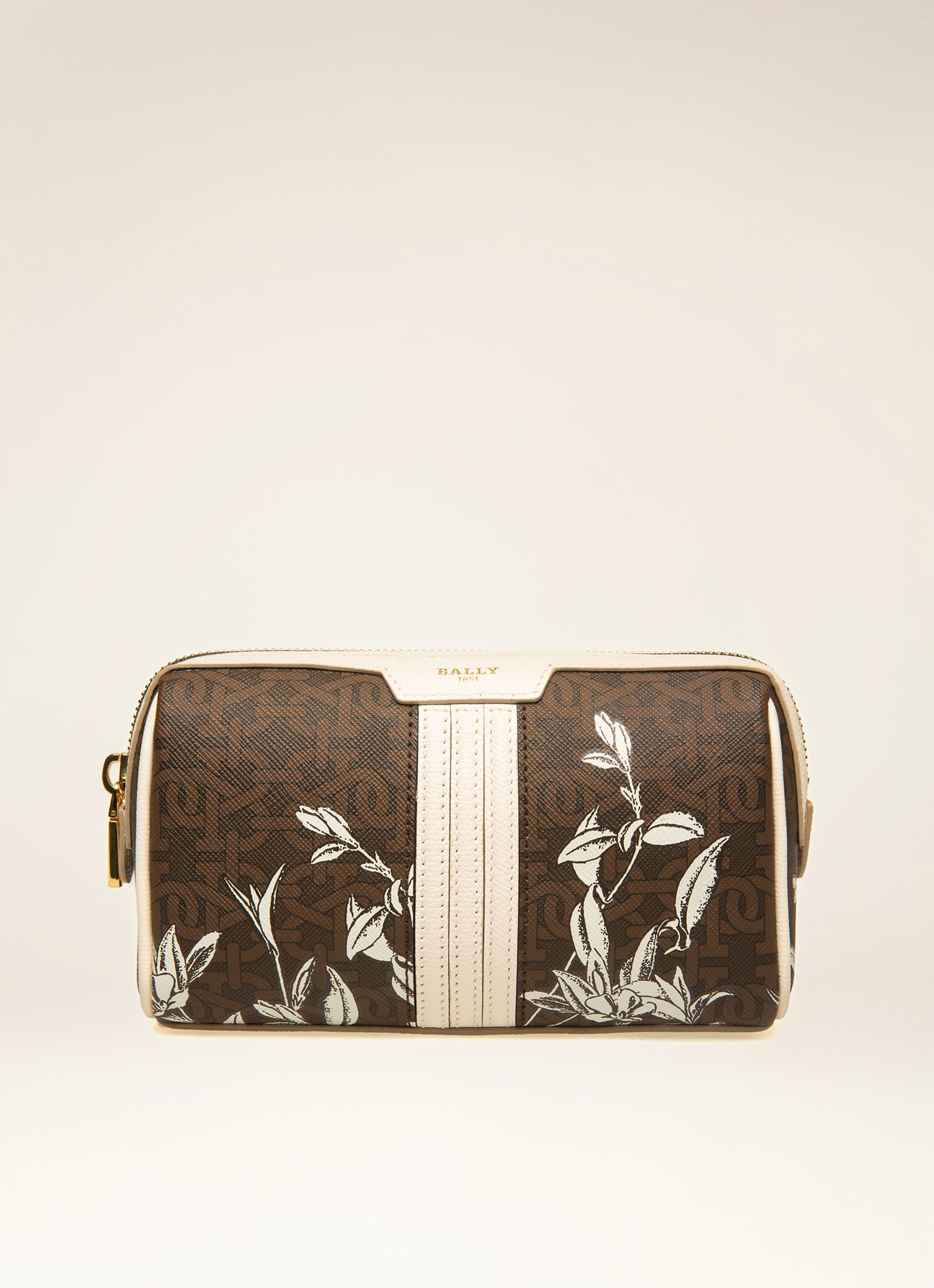 Dela Small Kosmetiktasche Aus Braunem Tpu - Damen - Bally - 01