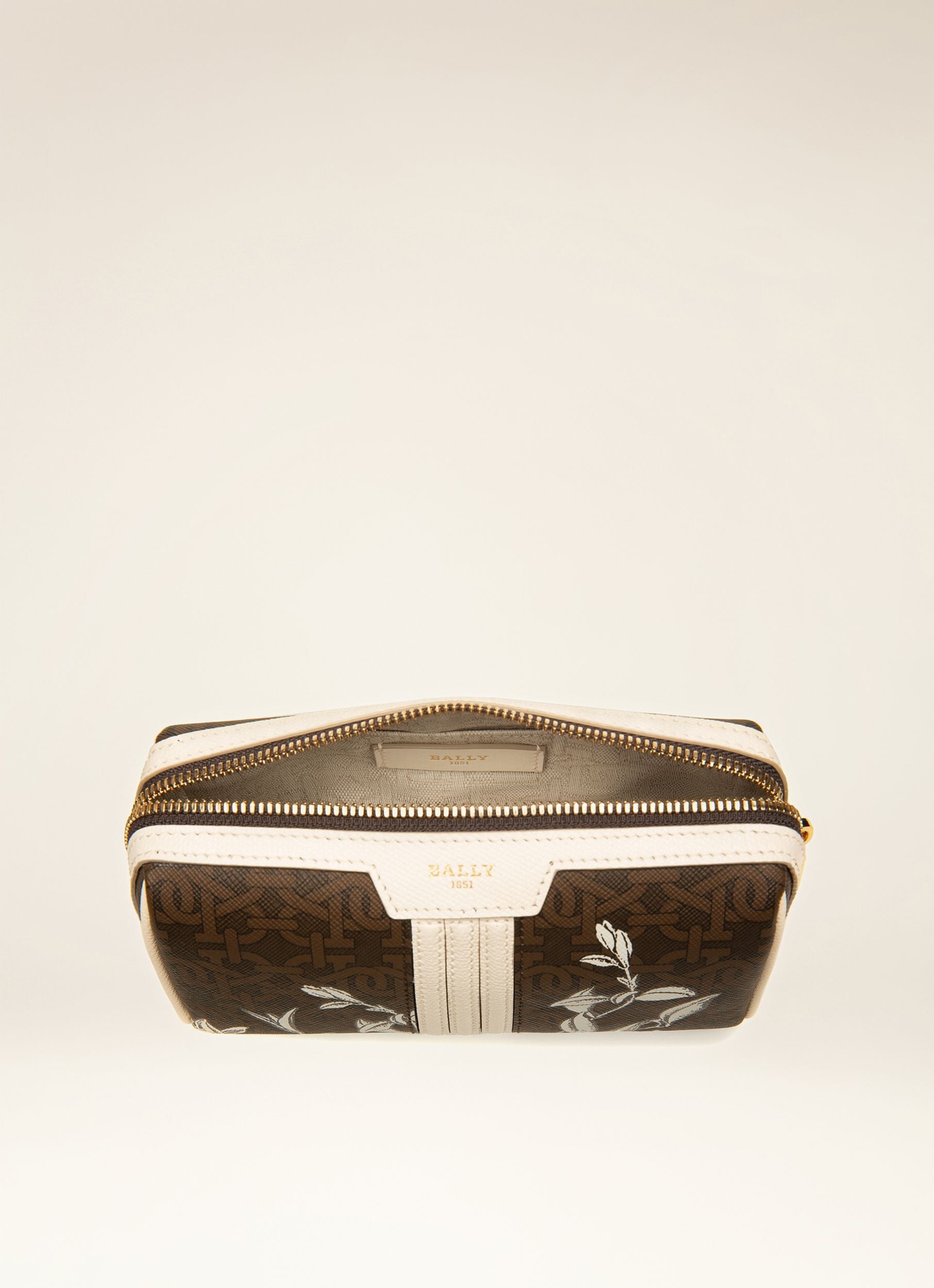 Dela Small Kosmetiktasche Aus Braunem Tpu - Damen - Bally - 04
