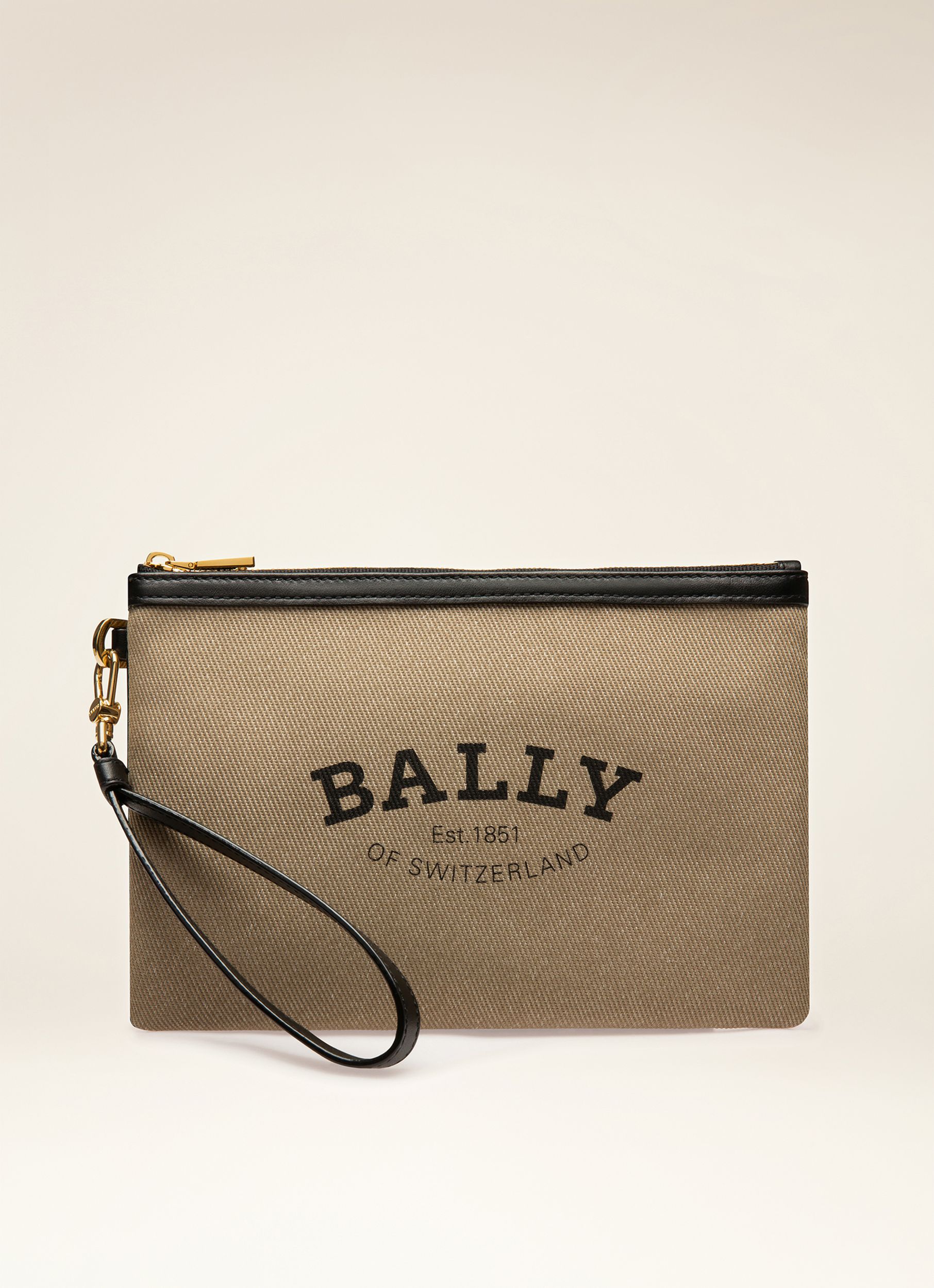 Certhe Pouch Aus Sandfarbenem Nylon-Mischgewebe - Damen - Bally - 01