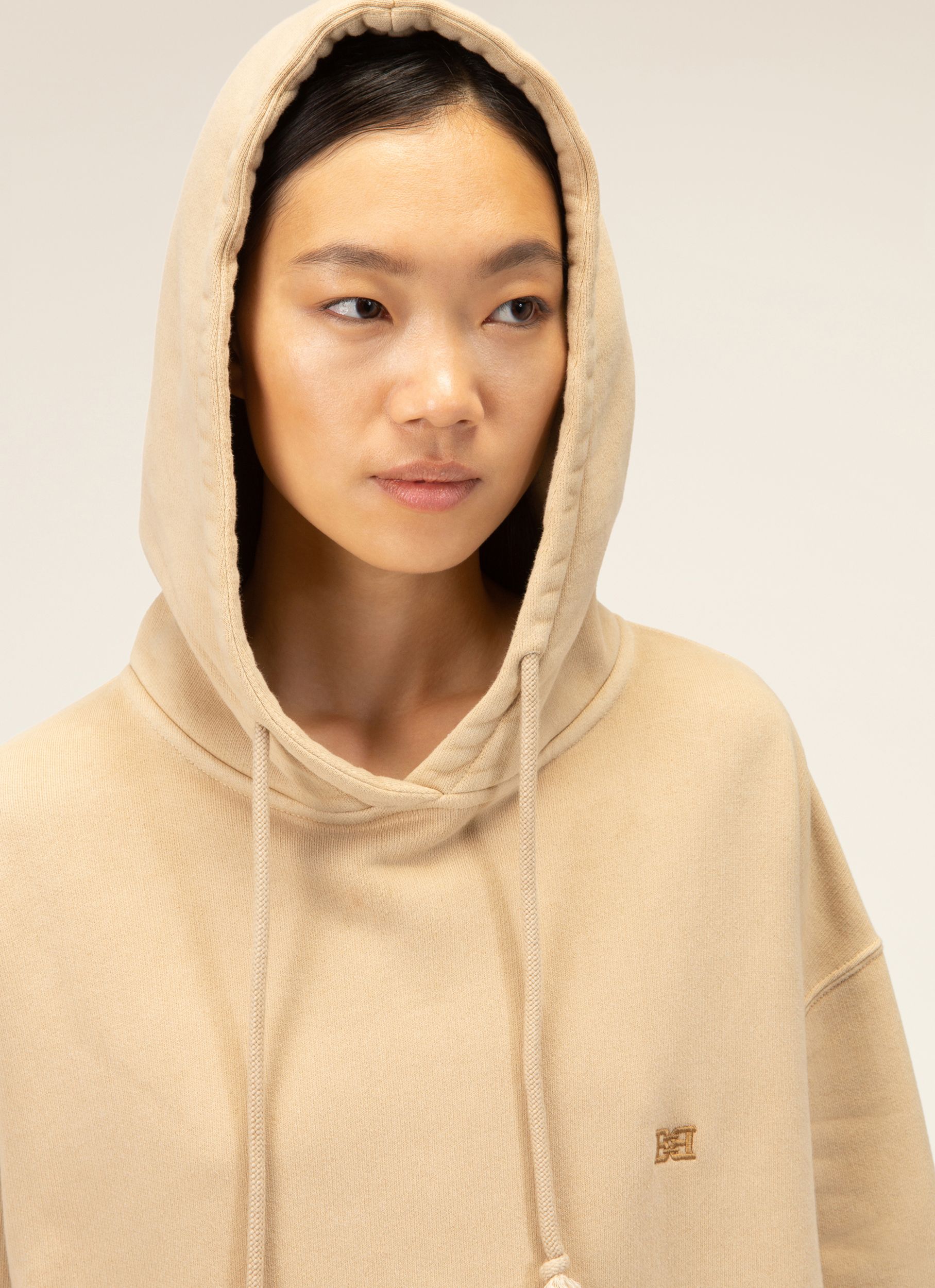 Pflanzlich Gefärbter Kapuzenpulli BaumwollIn Naturgefärbtem Beige - Damen - Bally - 02