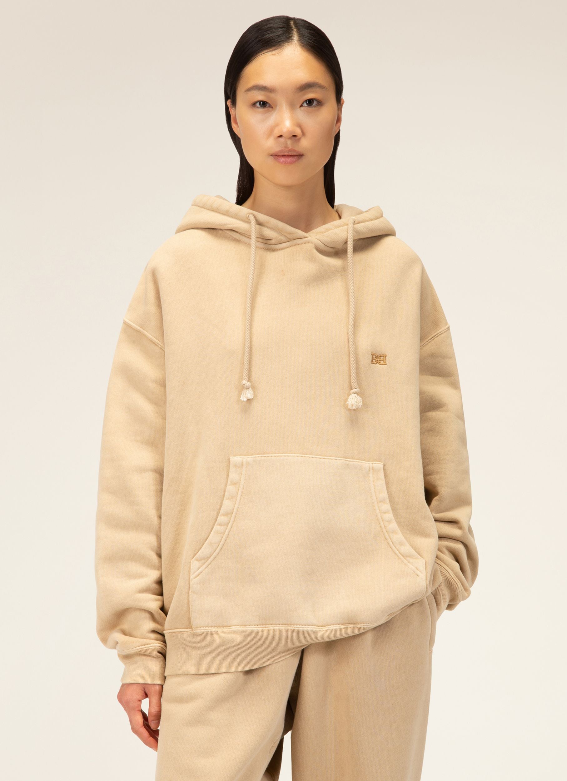 Pflanzlich Gefärbter Kapuzenpulli BaumwollIn Naturgefärbtem Beige - Damen - Bally - 03