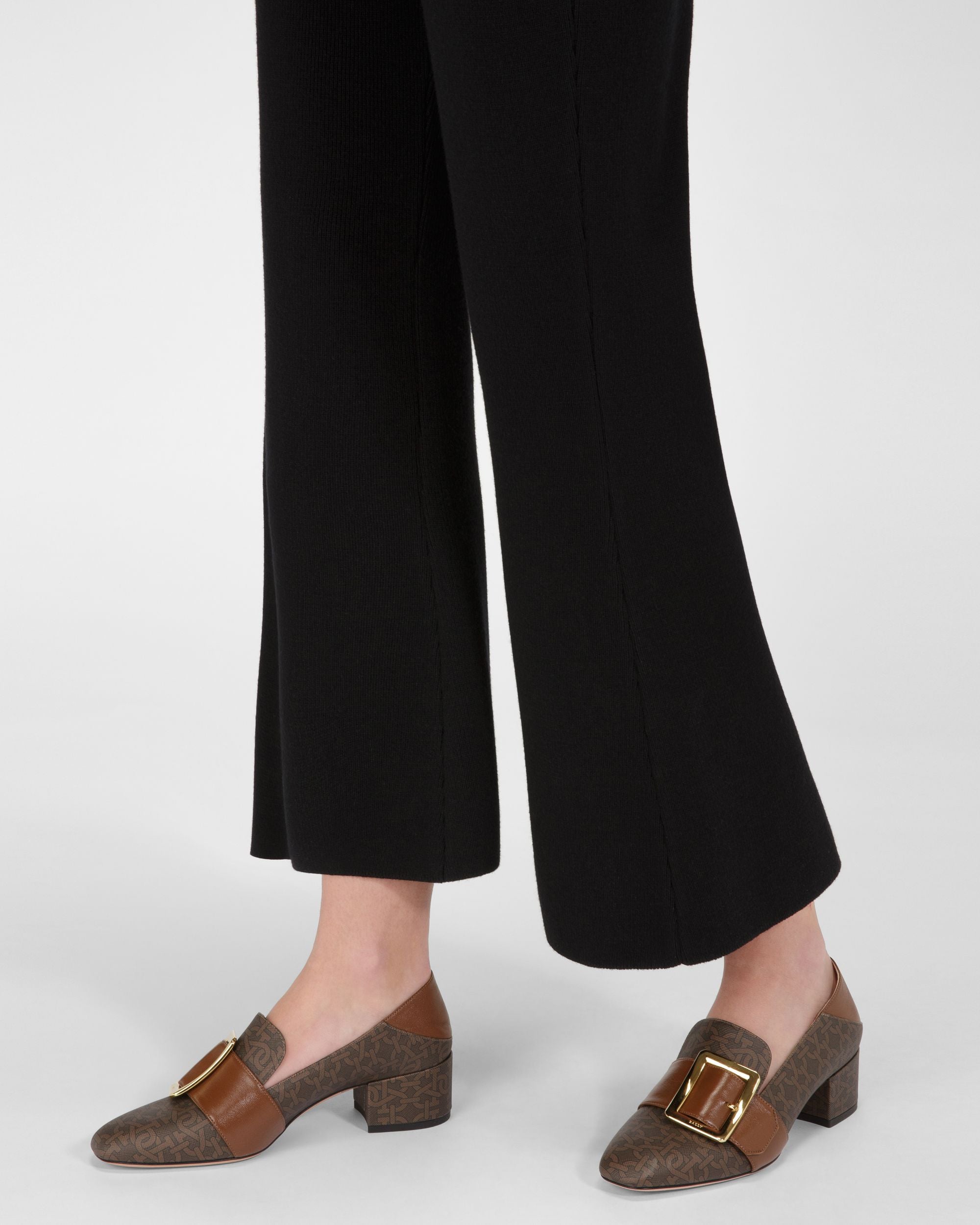 Janelle Pumps Aus Braunem Leder Und Baumwolle - Damen - Bally - 02