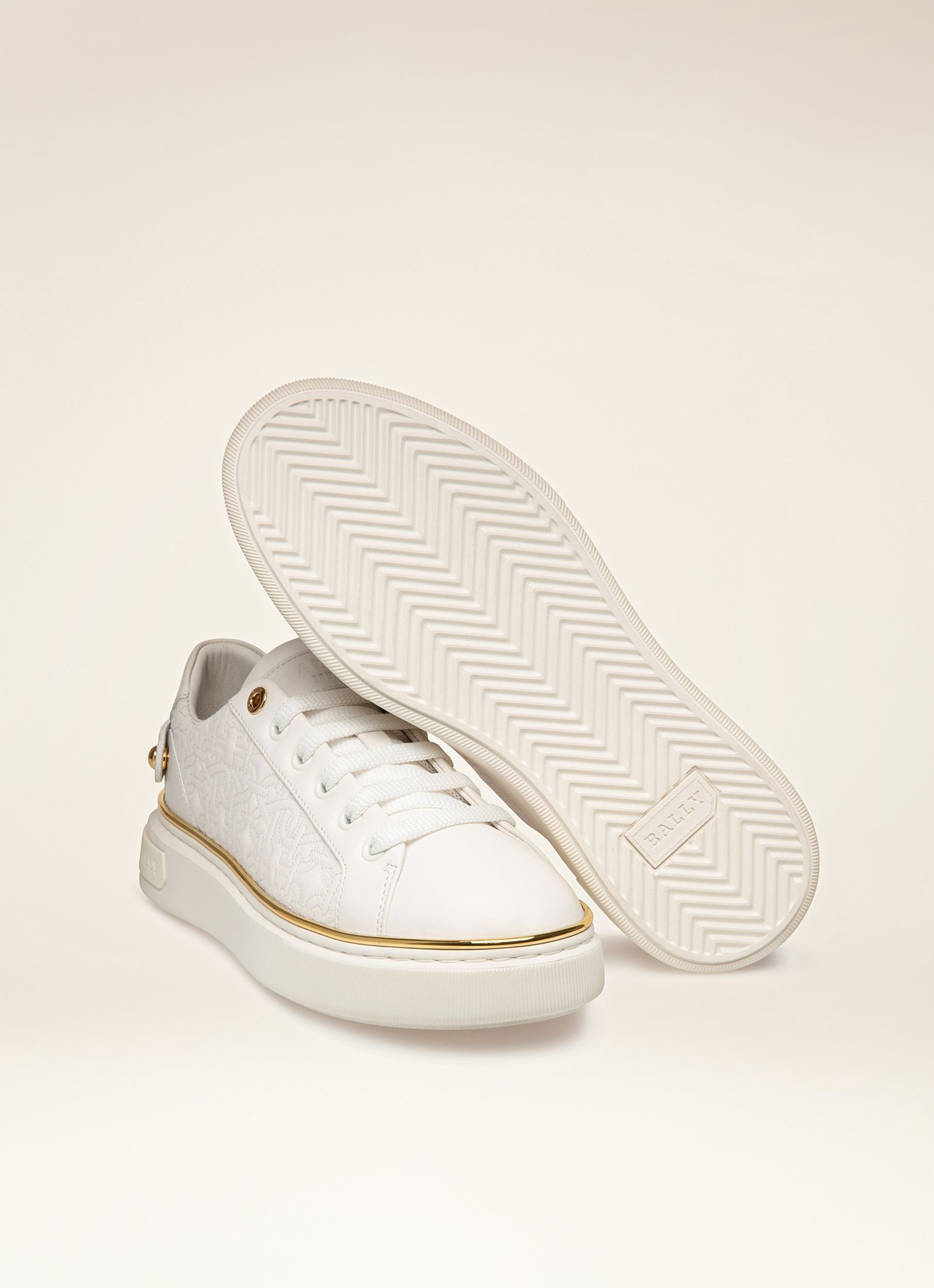 Malya Sneaker Aus Weissem Leder - Damen - Bally - 07