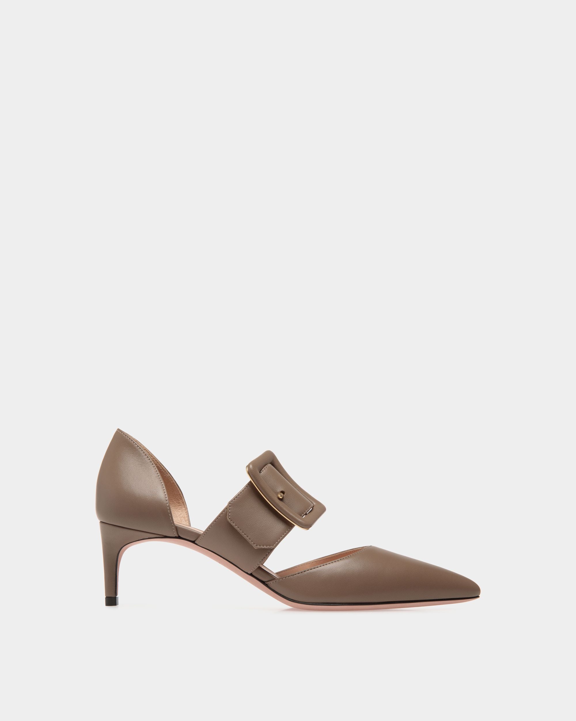 Jessye Pumps Aus Taupefarbenem Leder - Damen - Bally - 01