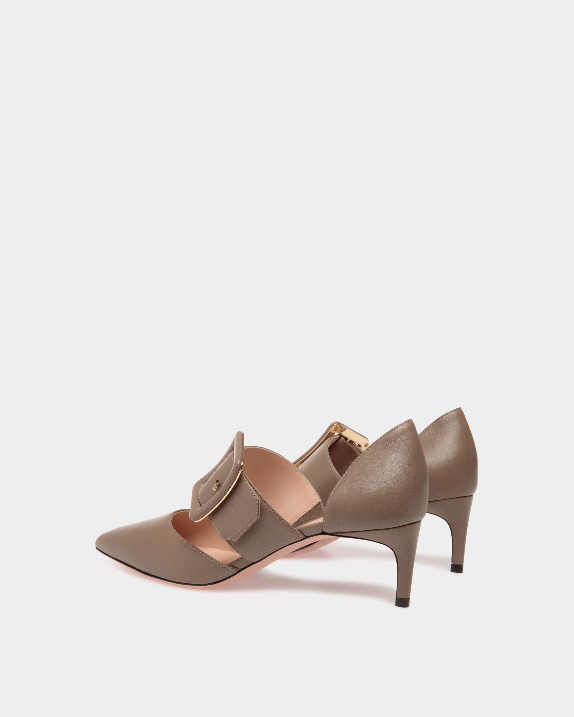Jessye Pumps Aus Taupefarbenem Leder - Damen - Bally - 03