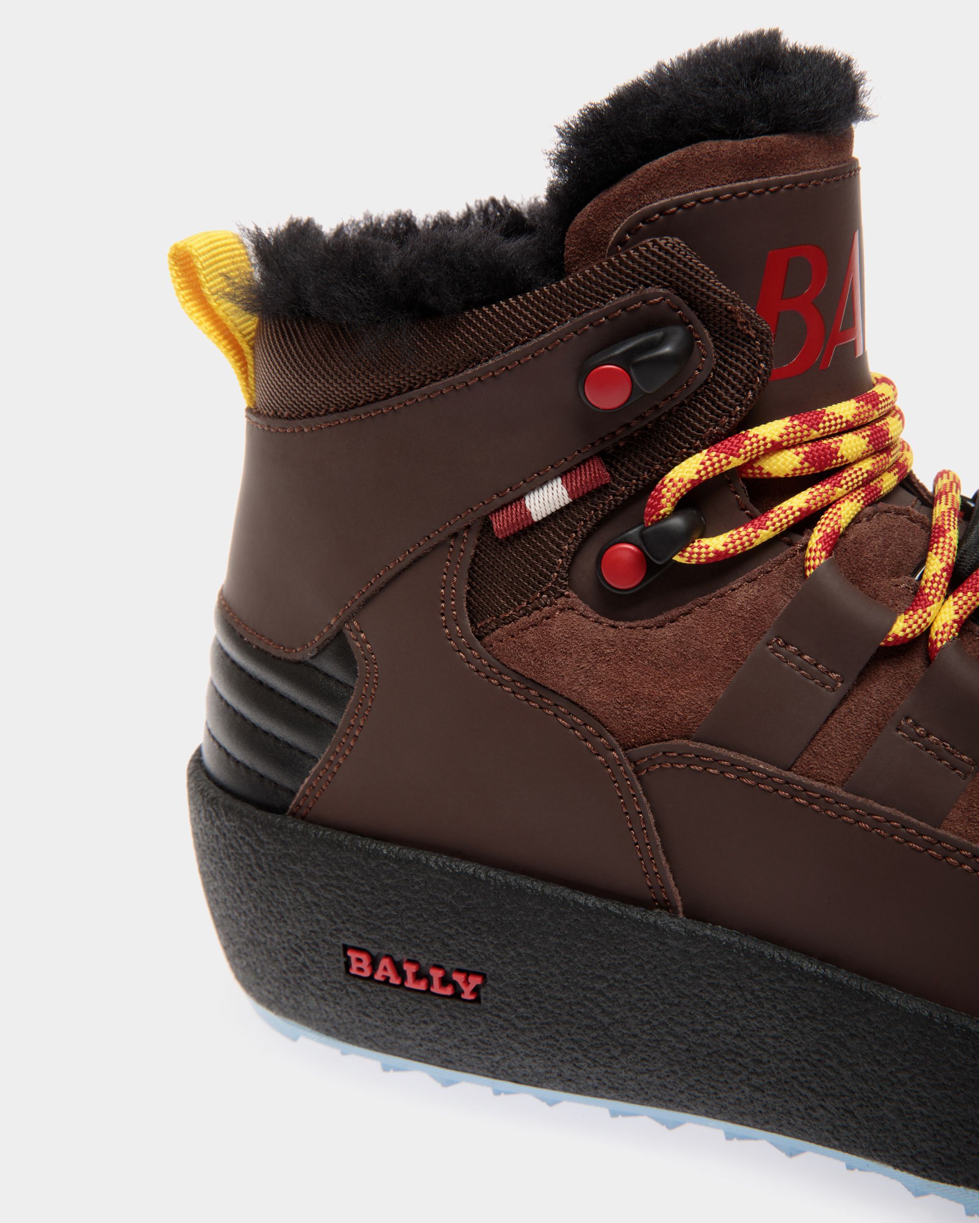 Bally Curling Booties In Brown Leather - Damen - Bally - 05