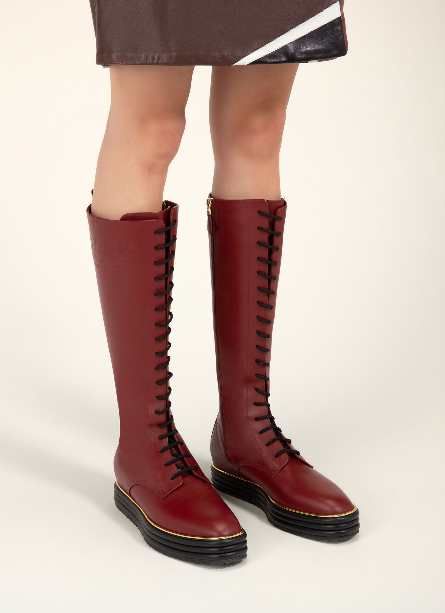 Florissa Stiefel Aus Leder In Heritage-Rot - Damen - Bally - 06