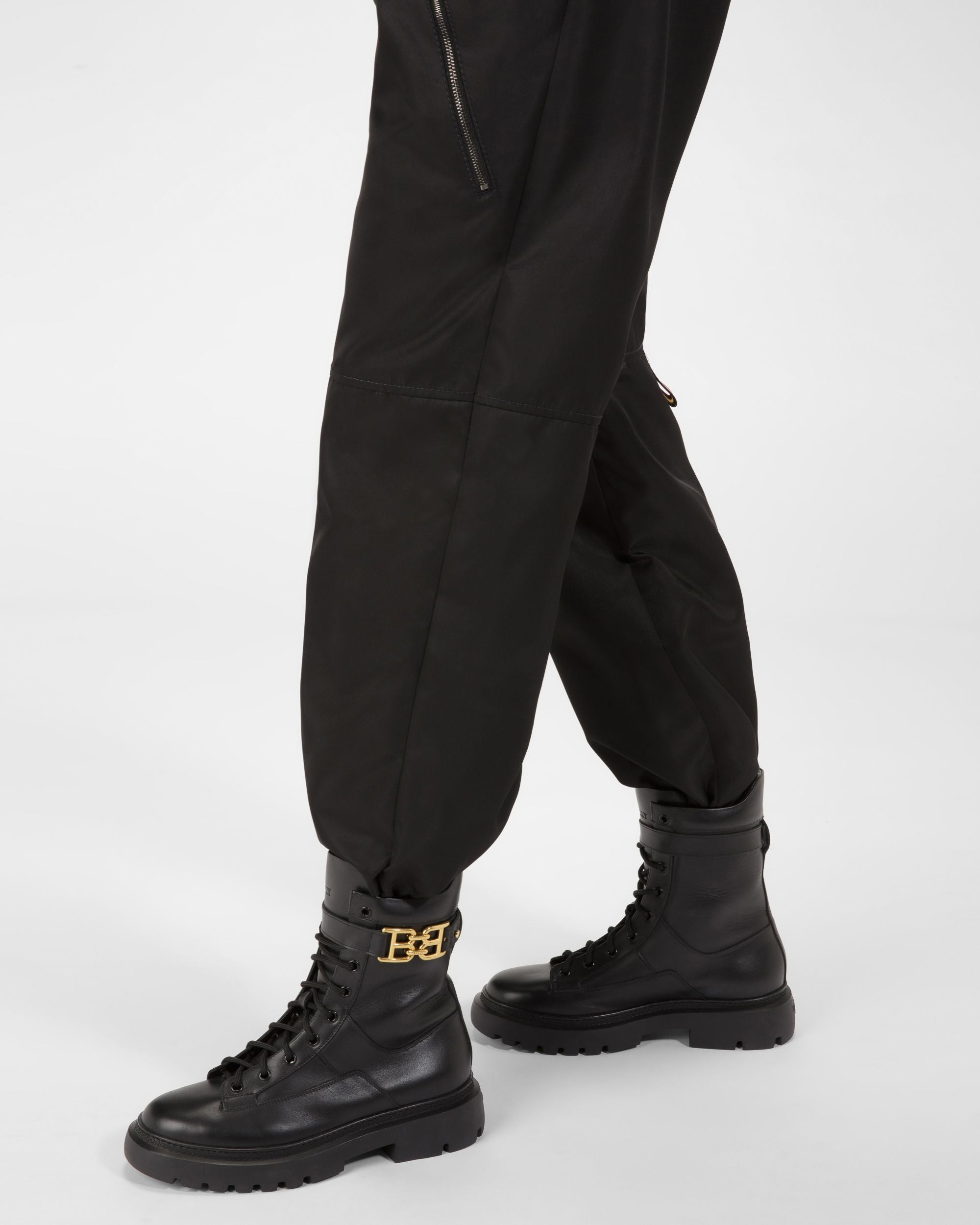 Gioele Stiefel Aus Schwarzem Leder - Damen - Bally - 03