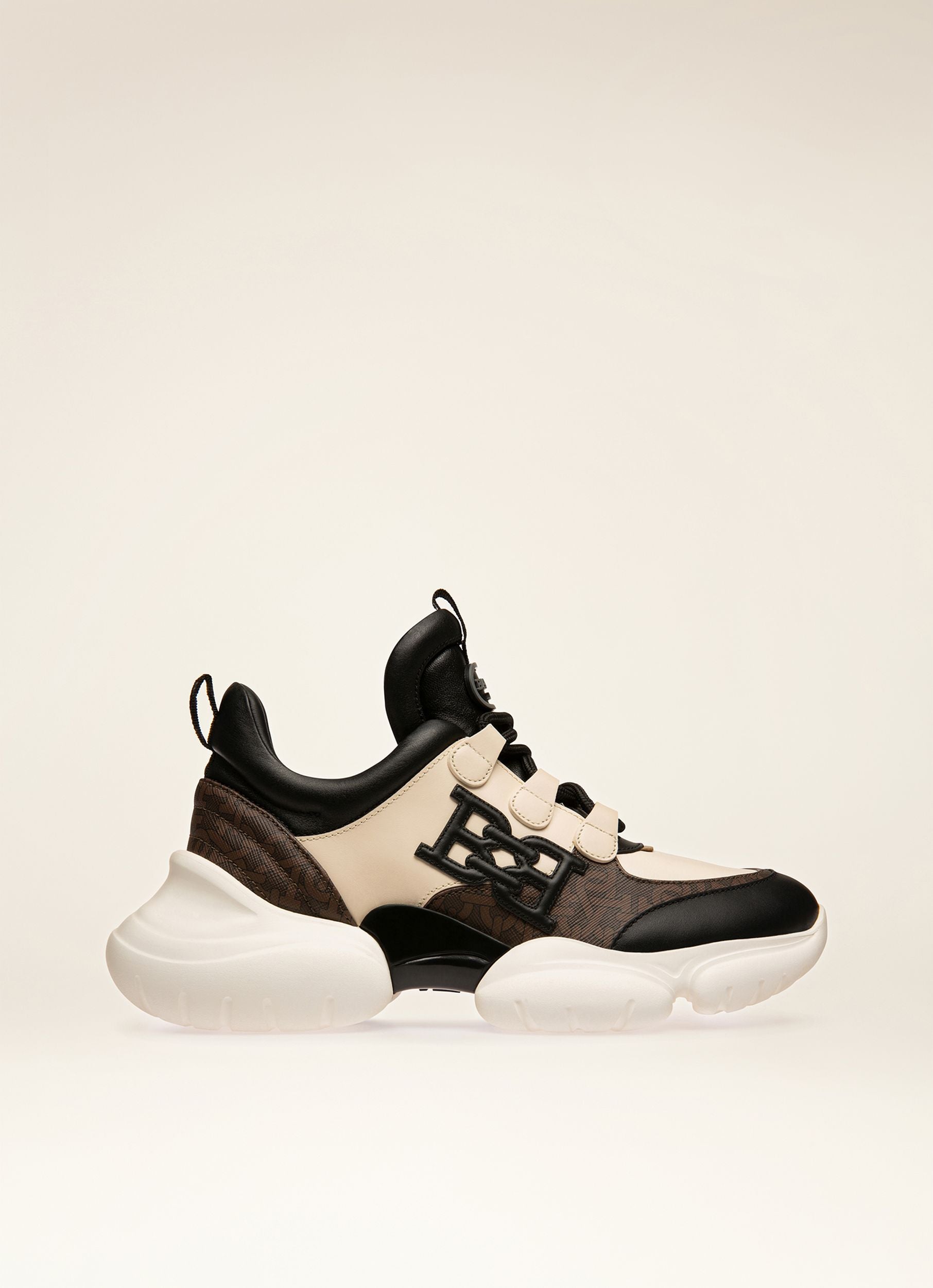 Claires Sneaker Aus Schwarzem Und Elfenbeinfarbenem Leder - Damen - Bally - 01