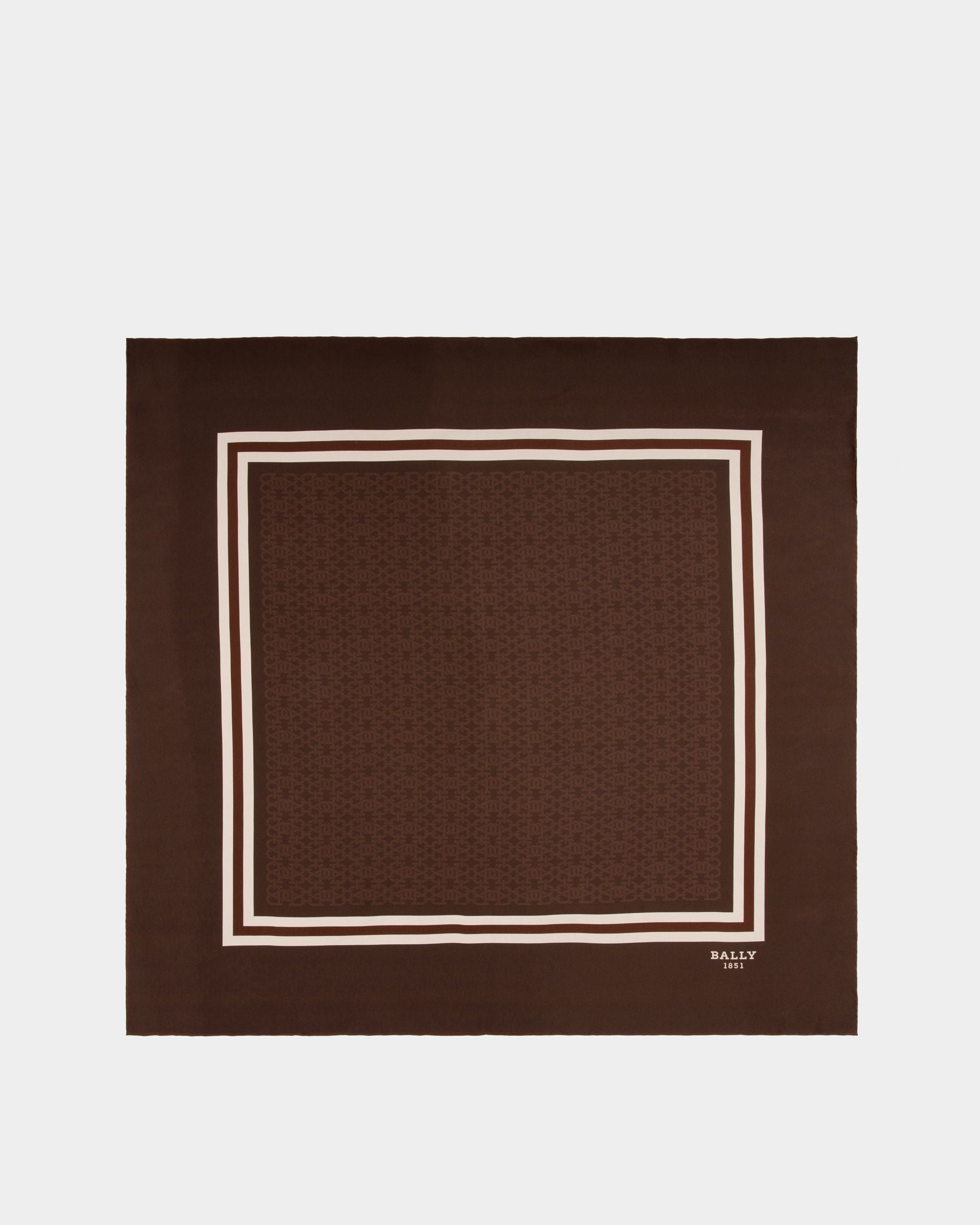 Tuch Aus Brauner Seide - Damen - Bally - 01