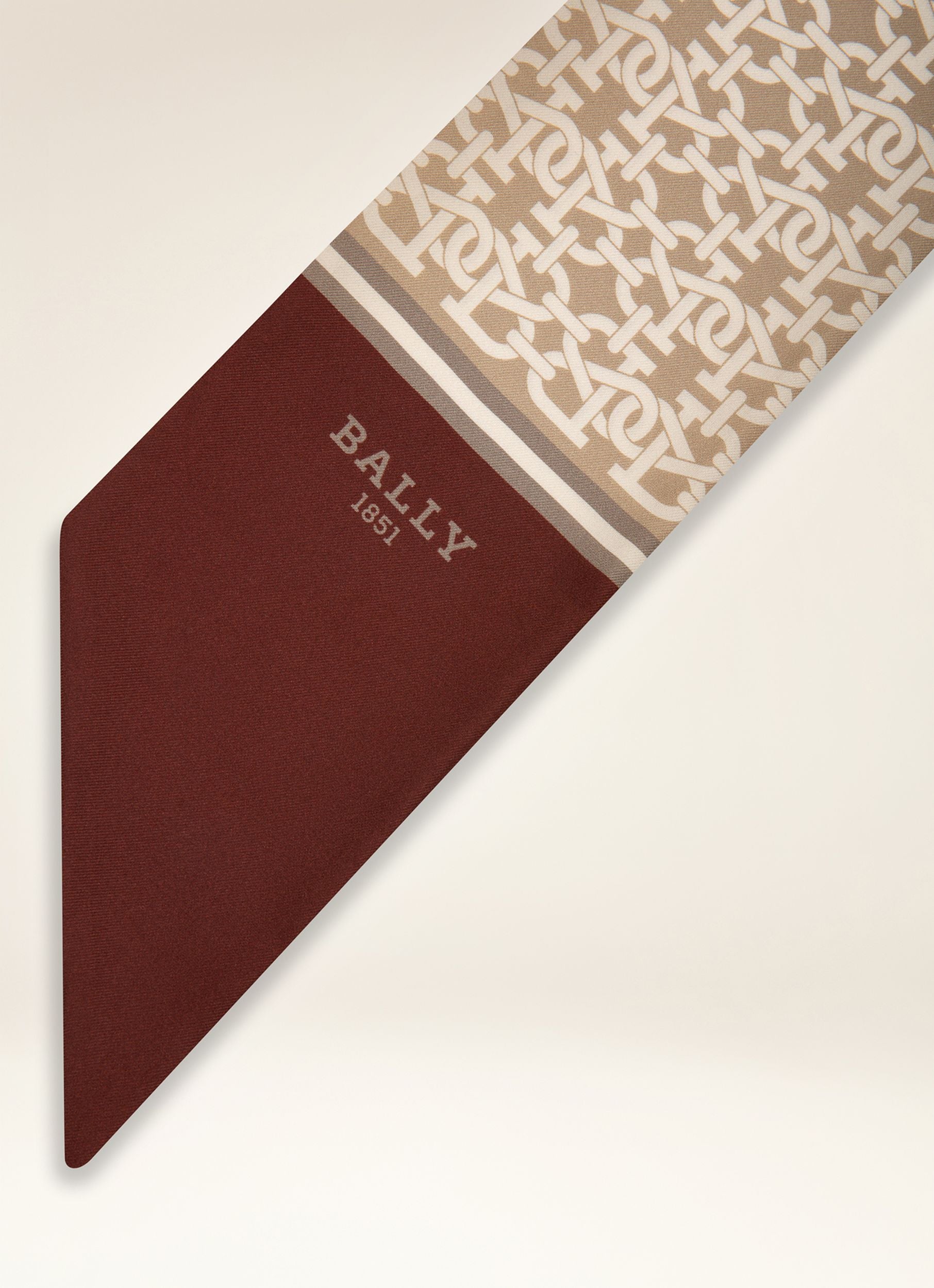 Tuch Aus Heritageroter Seide - Damen - Bally - 02