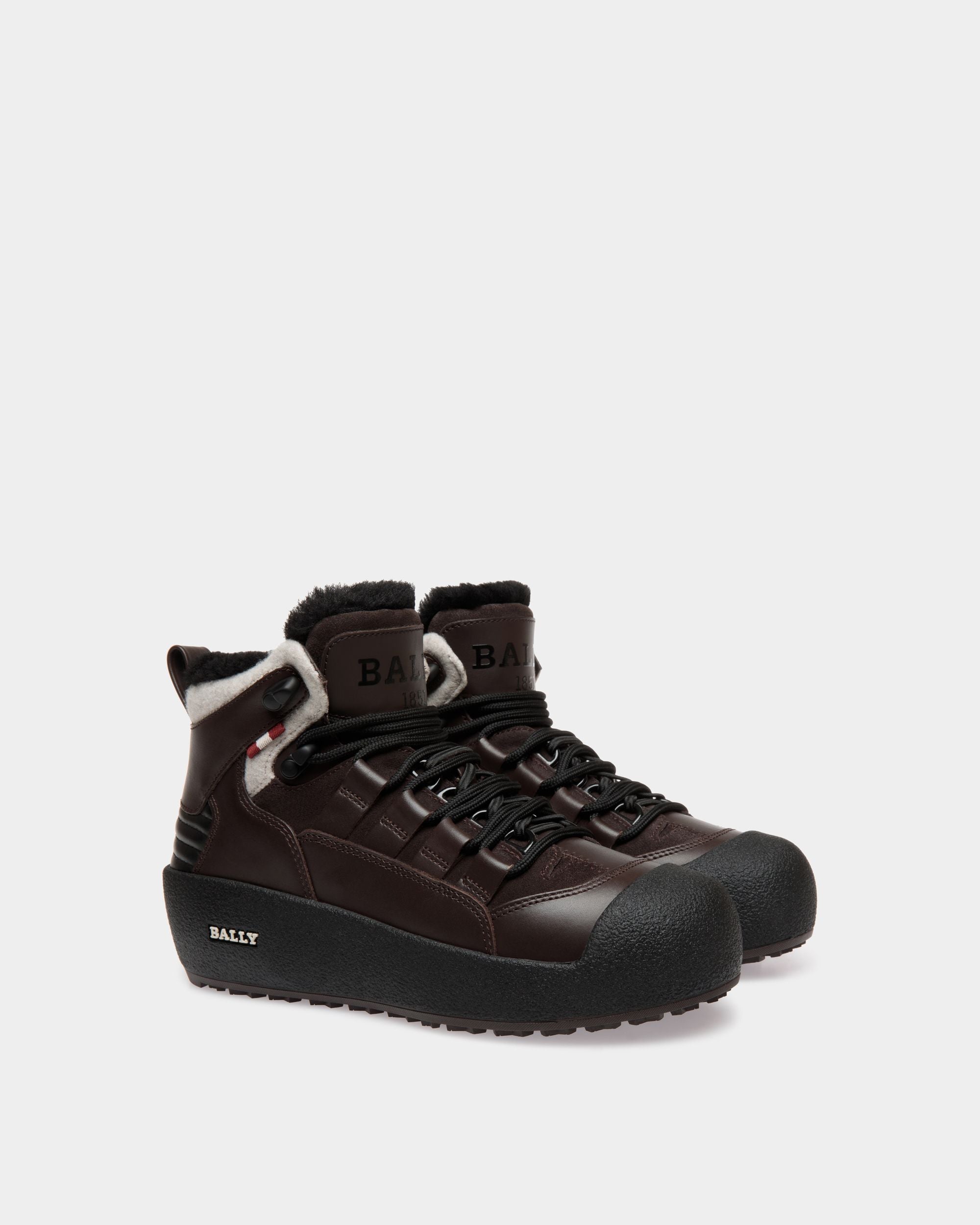 Cenago Stiefel Aus Ebenholzbraunem Leder - Damen - Bally - 02