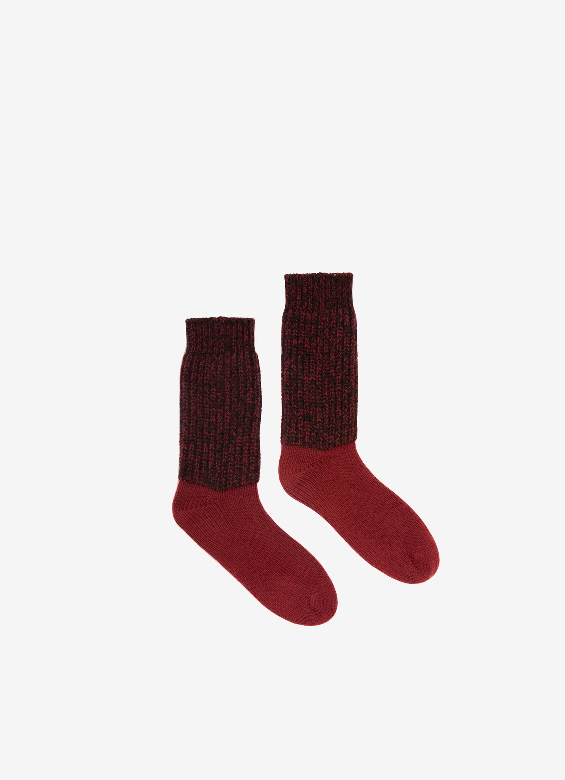 Socken; Strümpfe Accessoire Aus Traditionsroter Schurwolle - Herren - Bally - 01