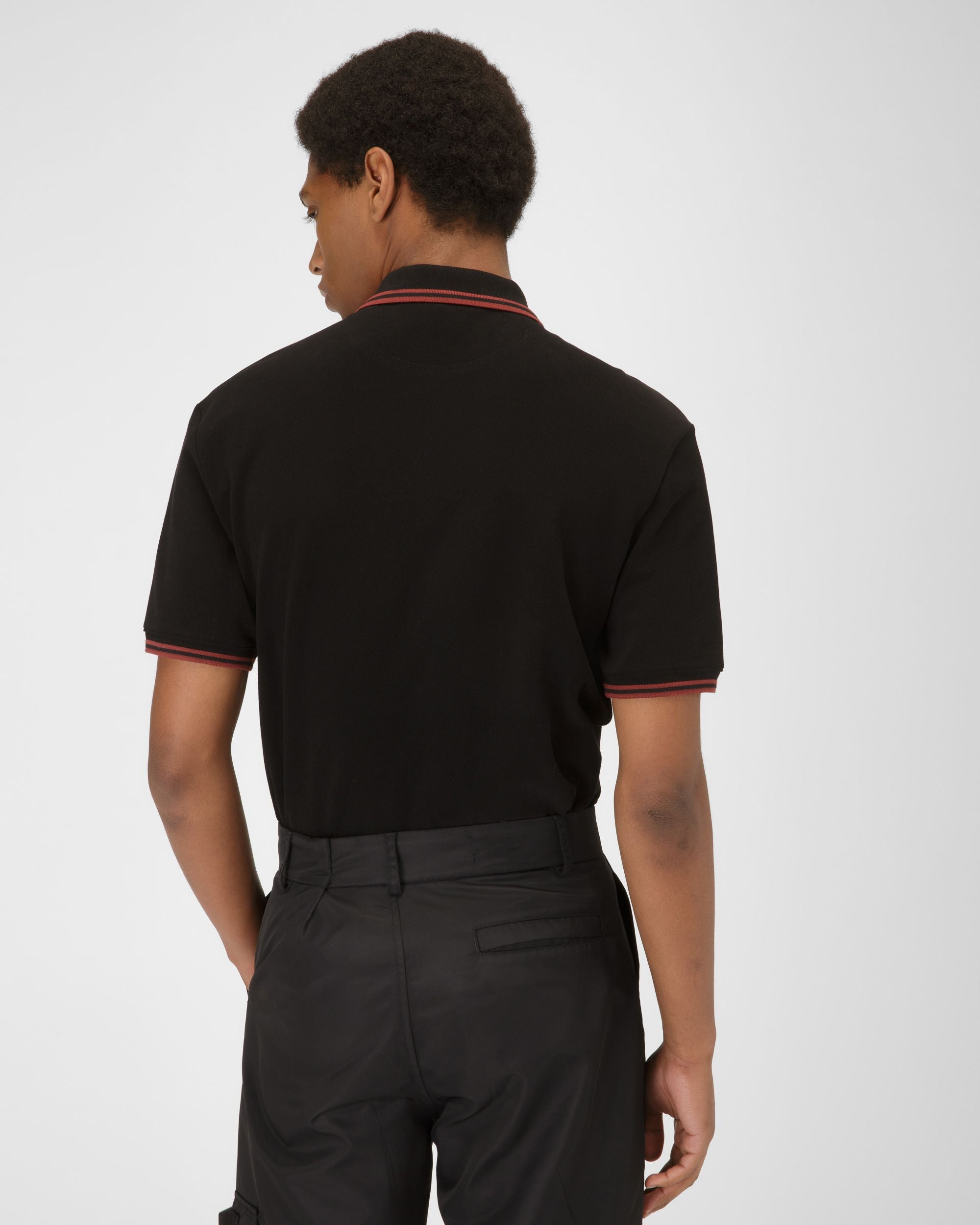 B-Chain Poloshirt Baumwoll-Poloshirt In Schwarz - Herren - Bally - 03