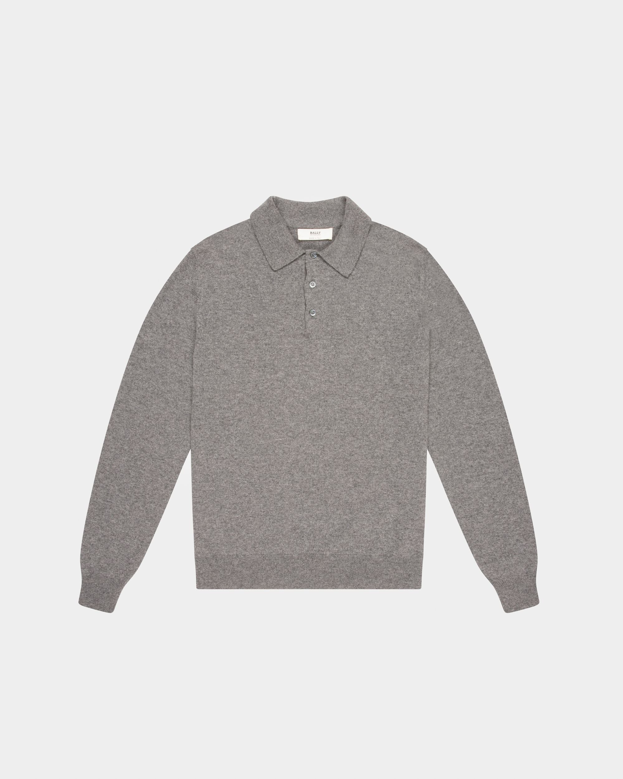 Kaschmir-Poloshirt Kaschmir-Poloshirt In Grau - Herren - Bally - 01