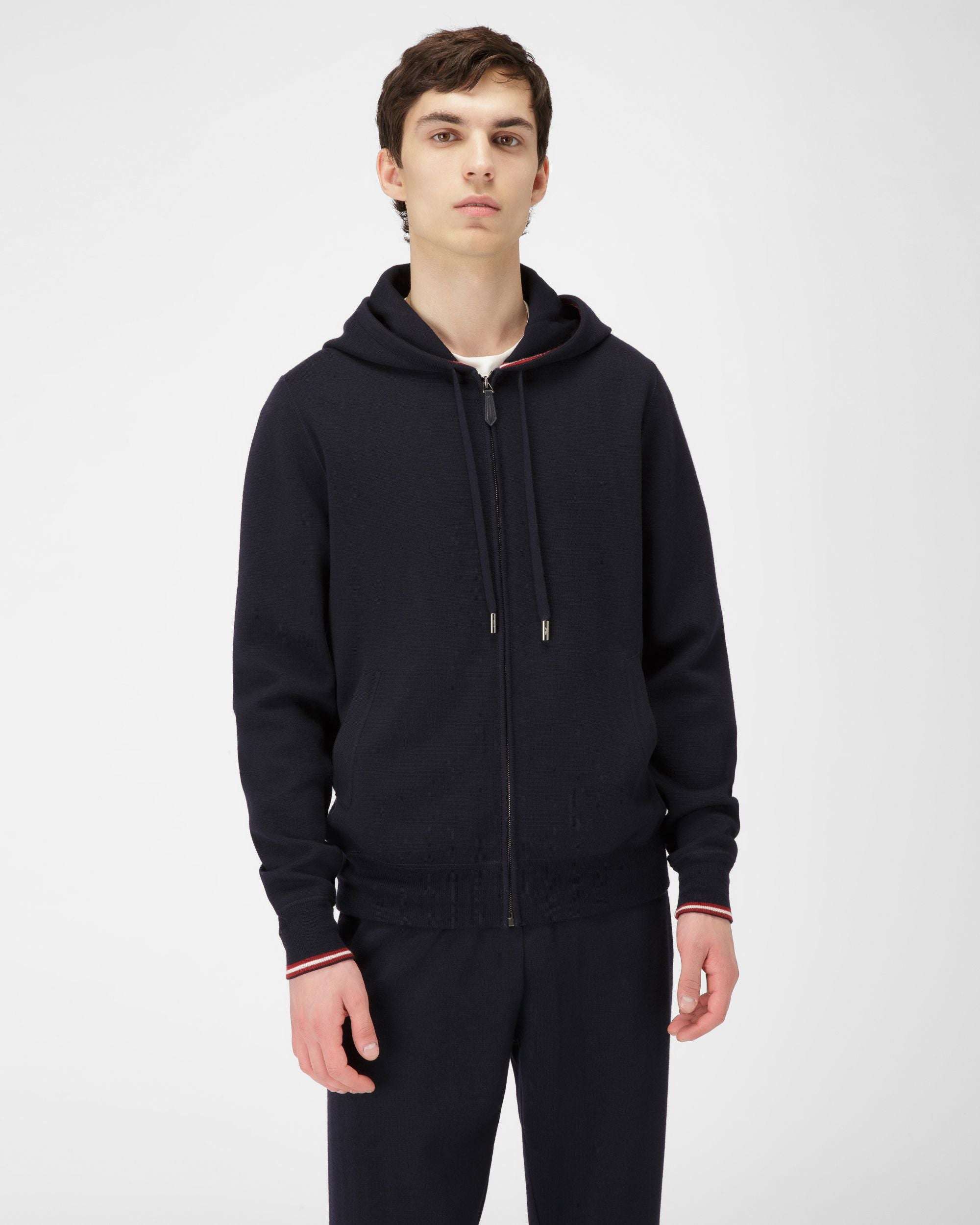 Kaschmir-Sweatjacke Kaschmir-Sweatjacke In Marineblau - Herren - Bally - 03