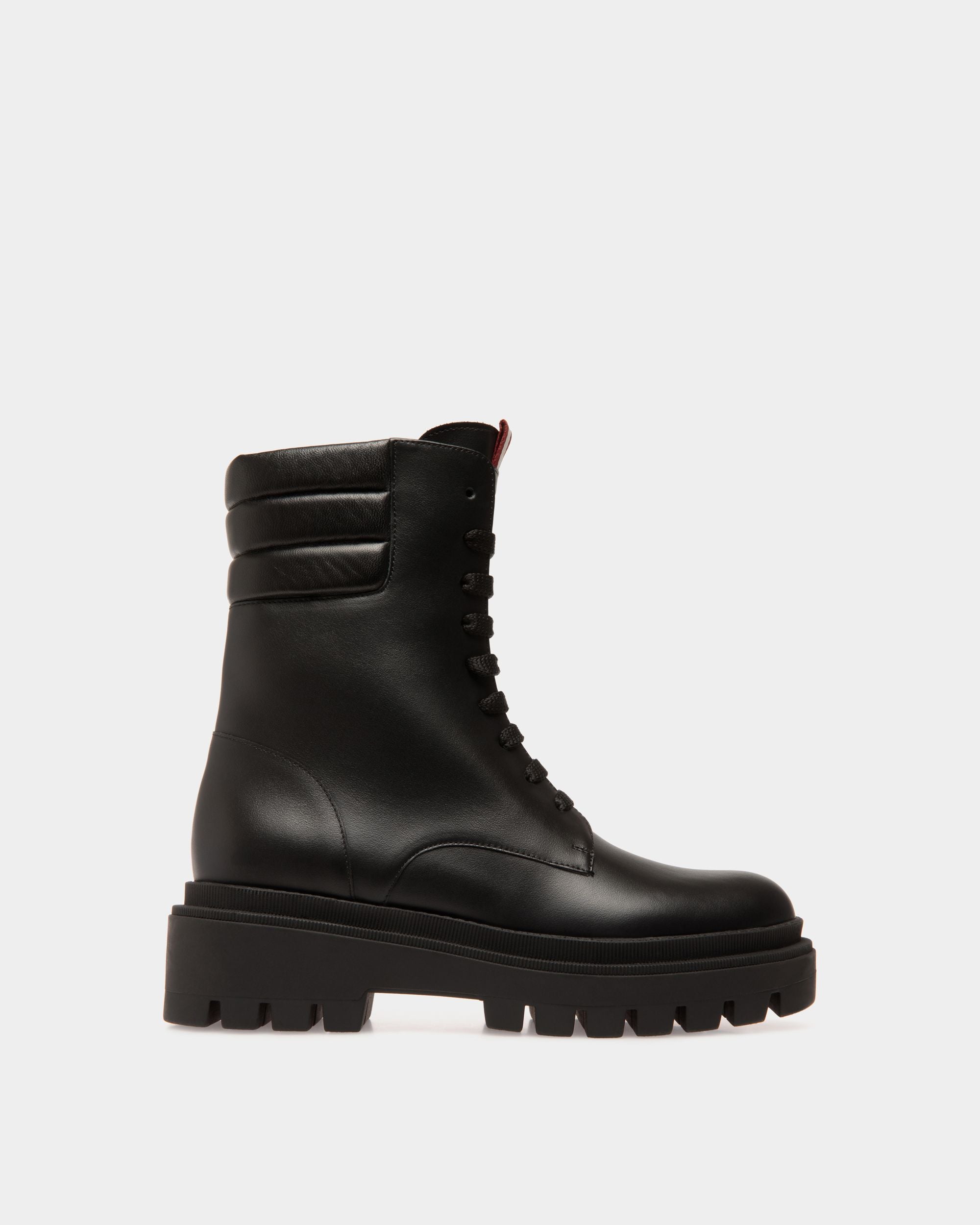 Booties In Black Leather - Damen - Bally - 01
