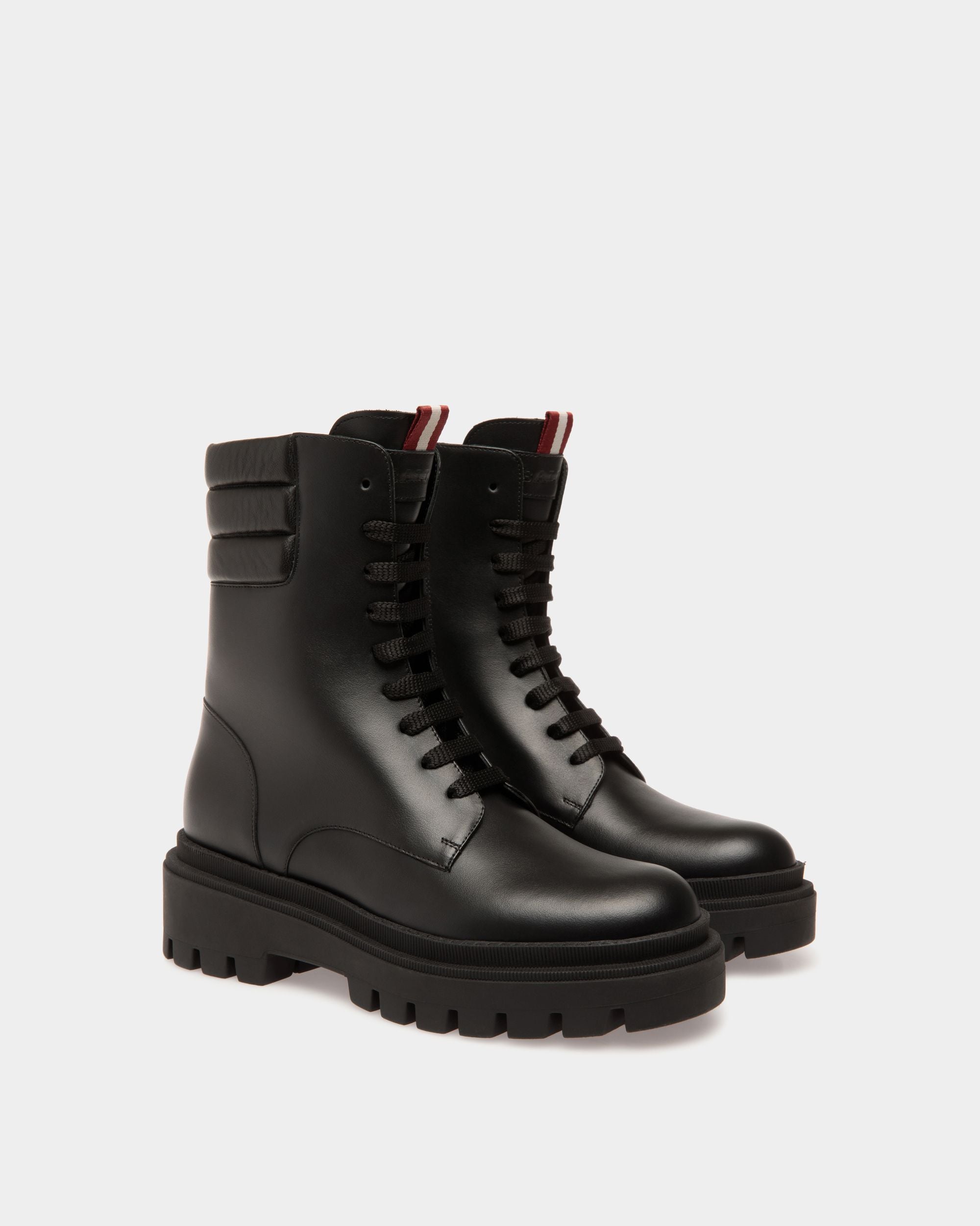 Booties In Black Leather - Damen - Bally - 02