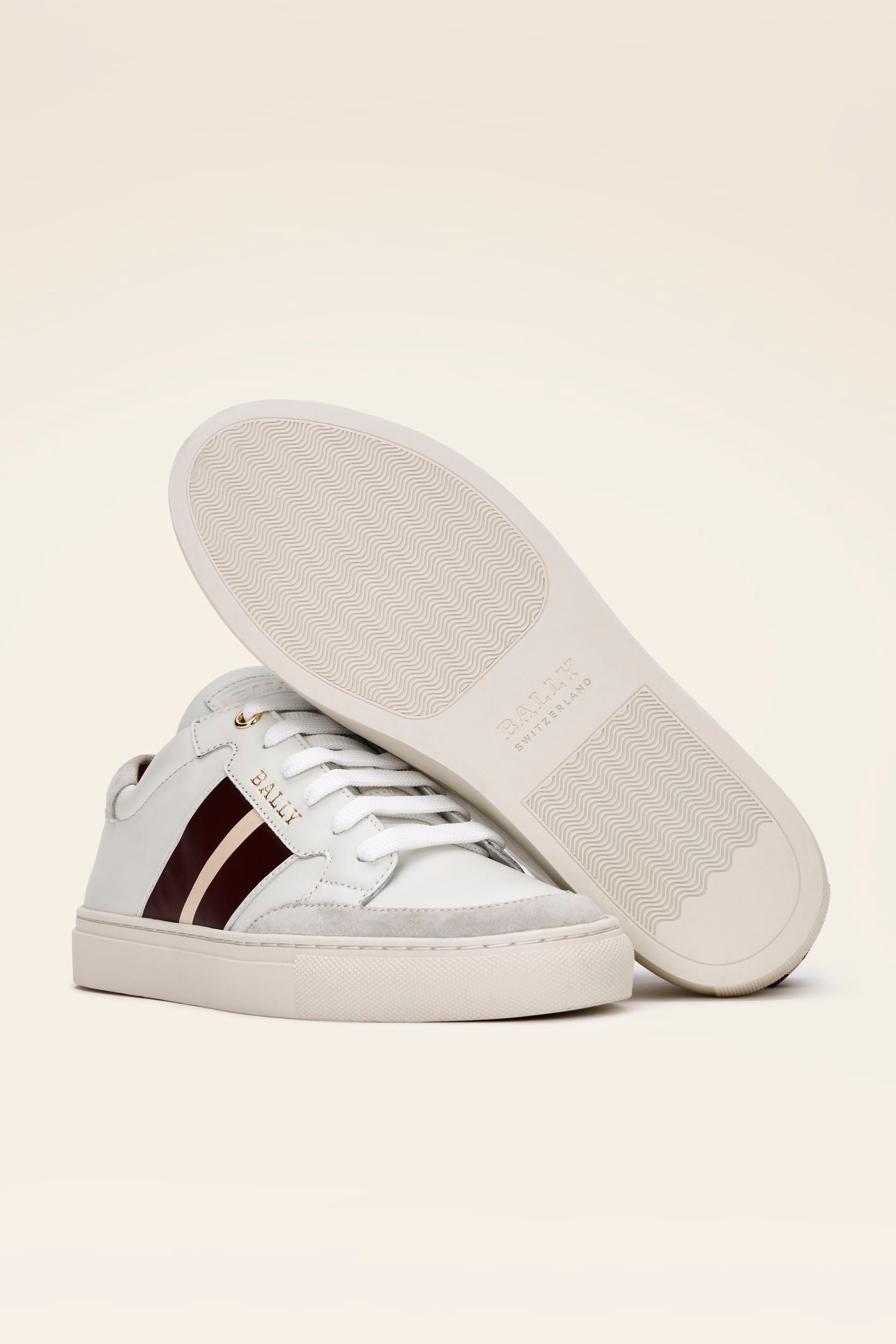 Women's Casual White Leather Sneakers - Damen - Bally - 03