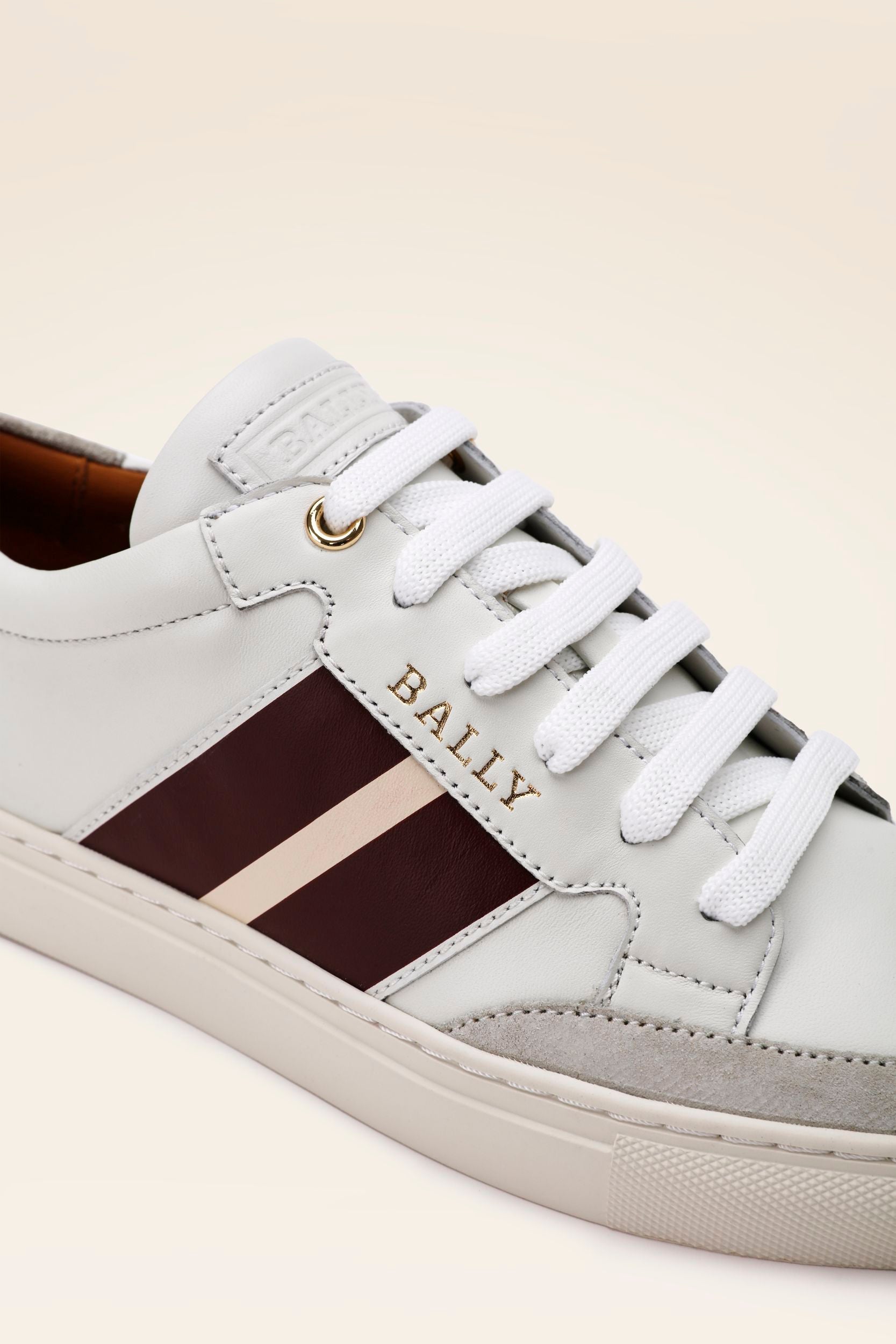 Women's Casual White Leather Sneakers - Damen - Bally - 04