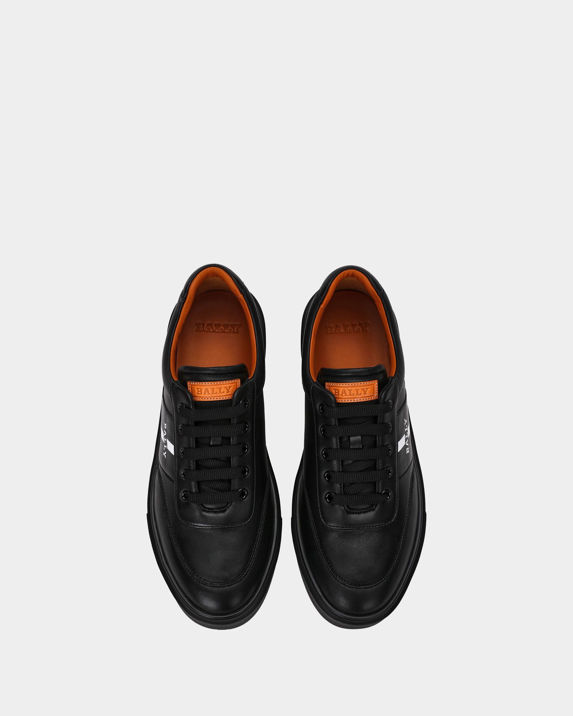 Men's Black Leather Sneaker - Herren - Bally - 05