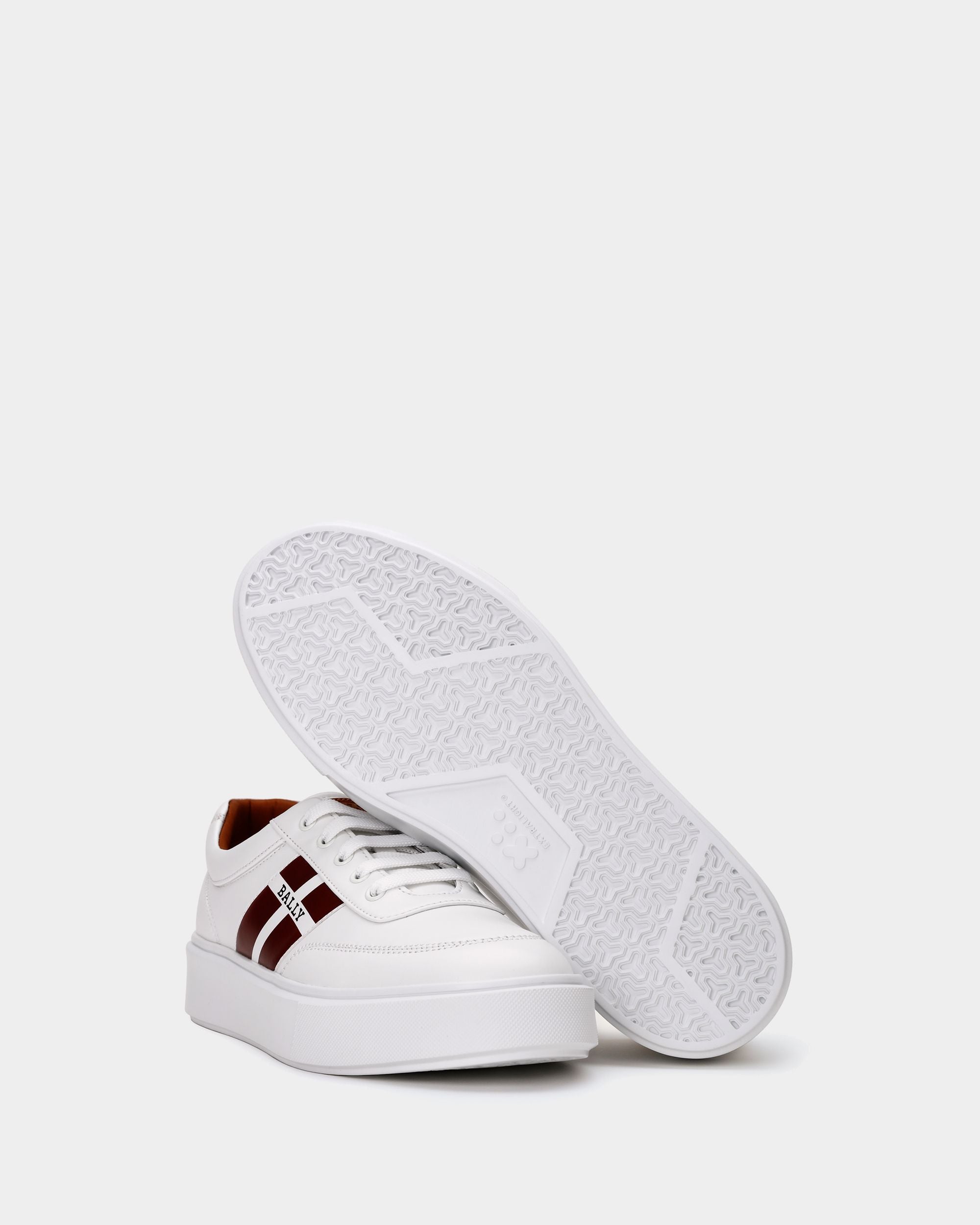 Men's White Leather Sneakers - Herren - Bally - 03