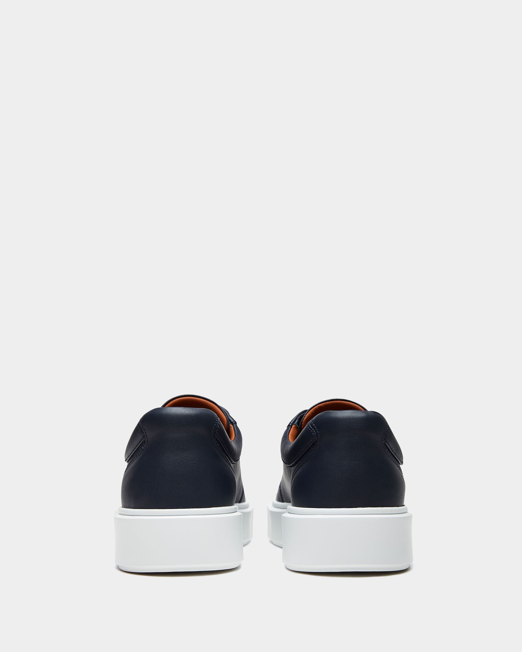 Men's Navy Blue Leather Sneaker - Herren - Bally - 02