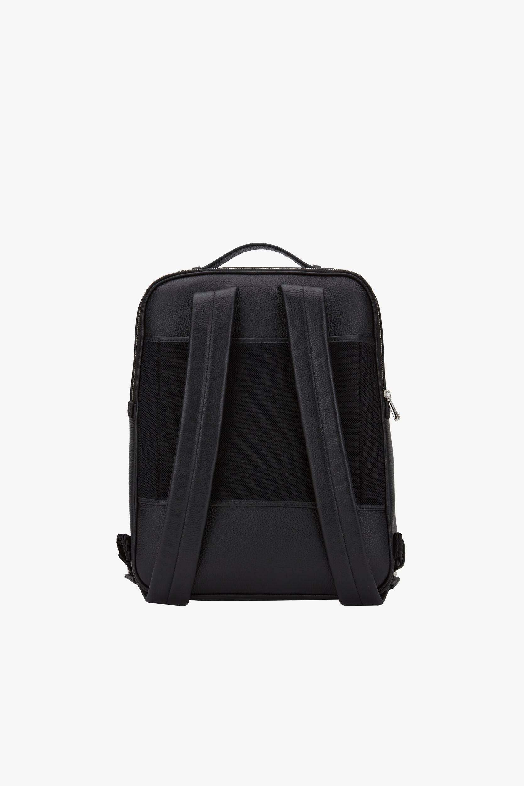 Men's Black Leather Backpack - Herren - Bally - 02