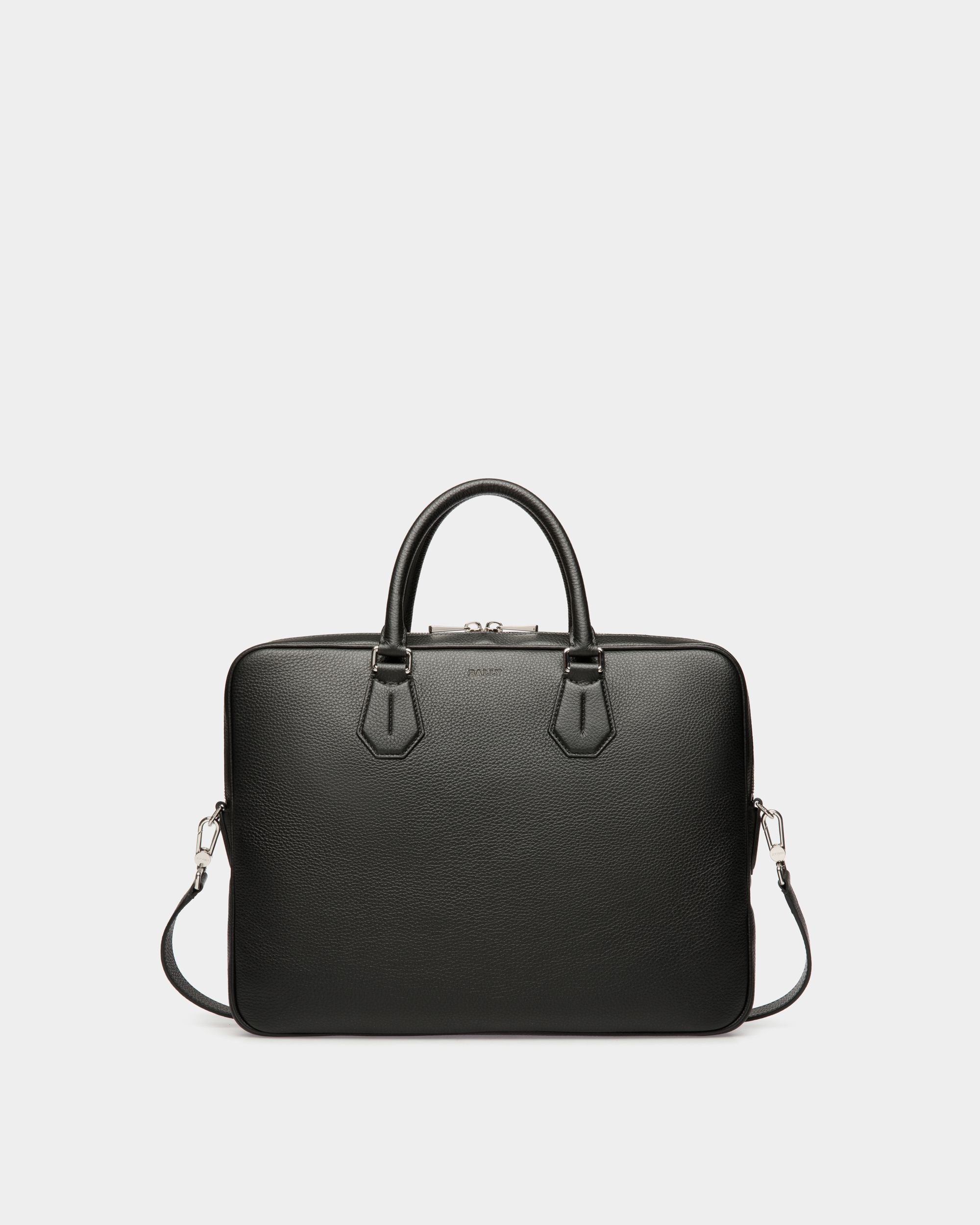 Business Bag In Black Leather - Herren - Bally - 01