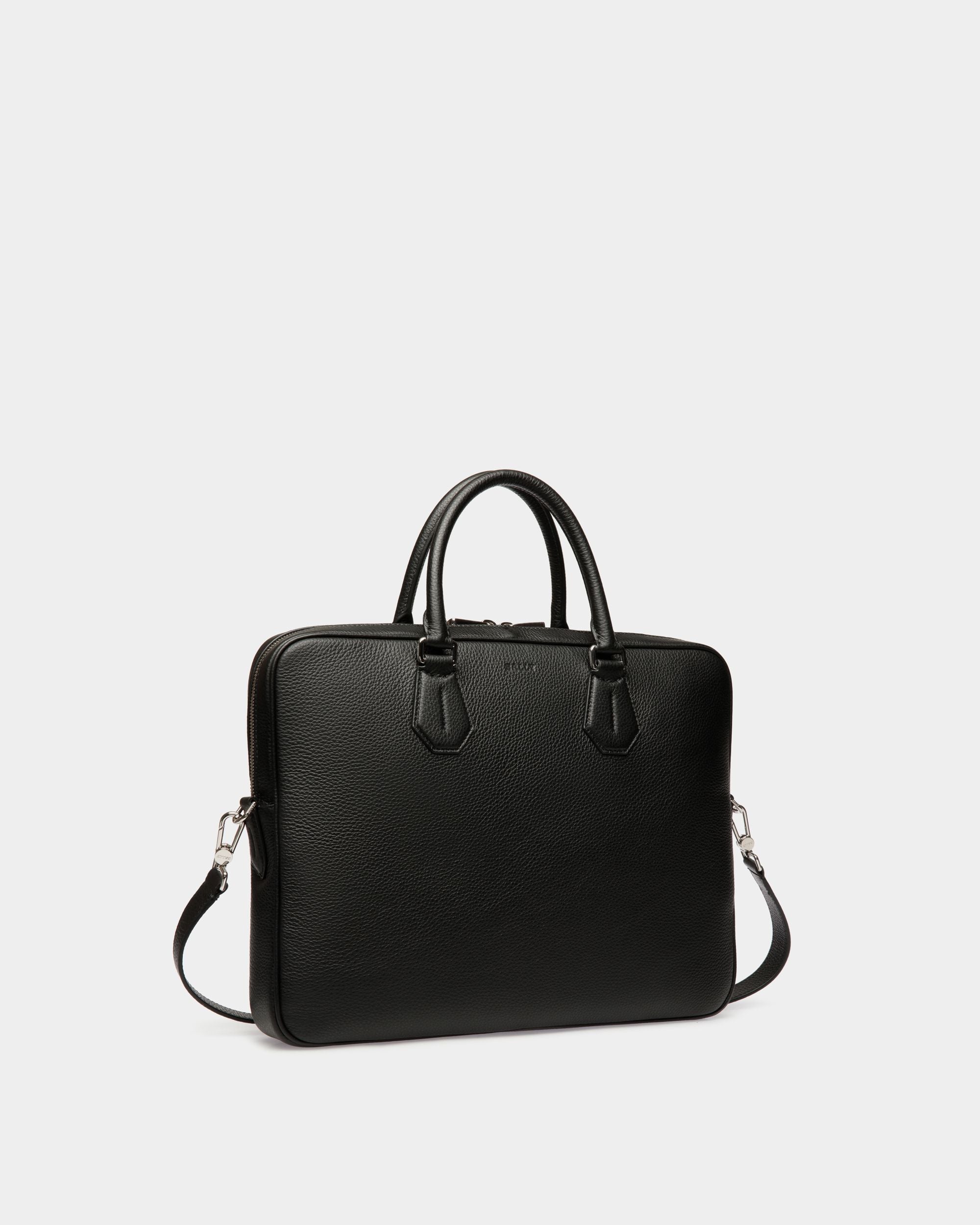 Business Bag In Black Leather - Herren - Bally - 03