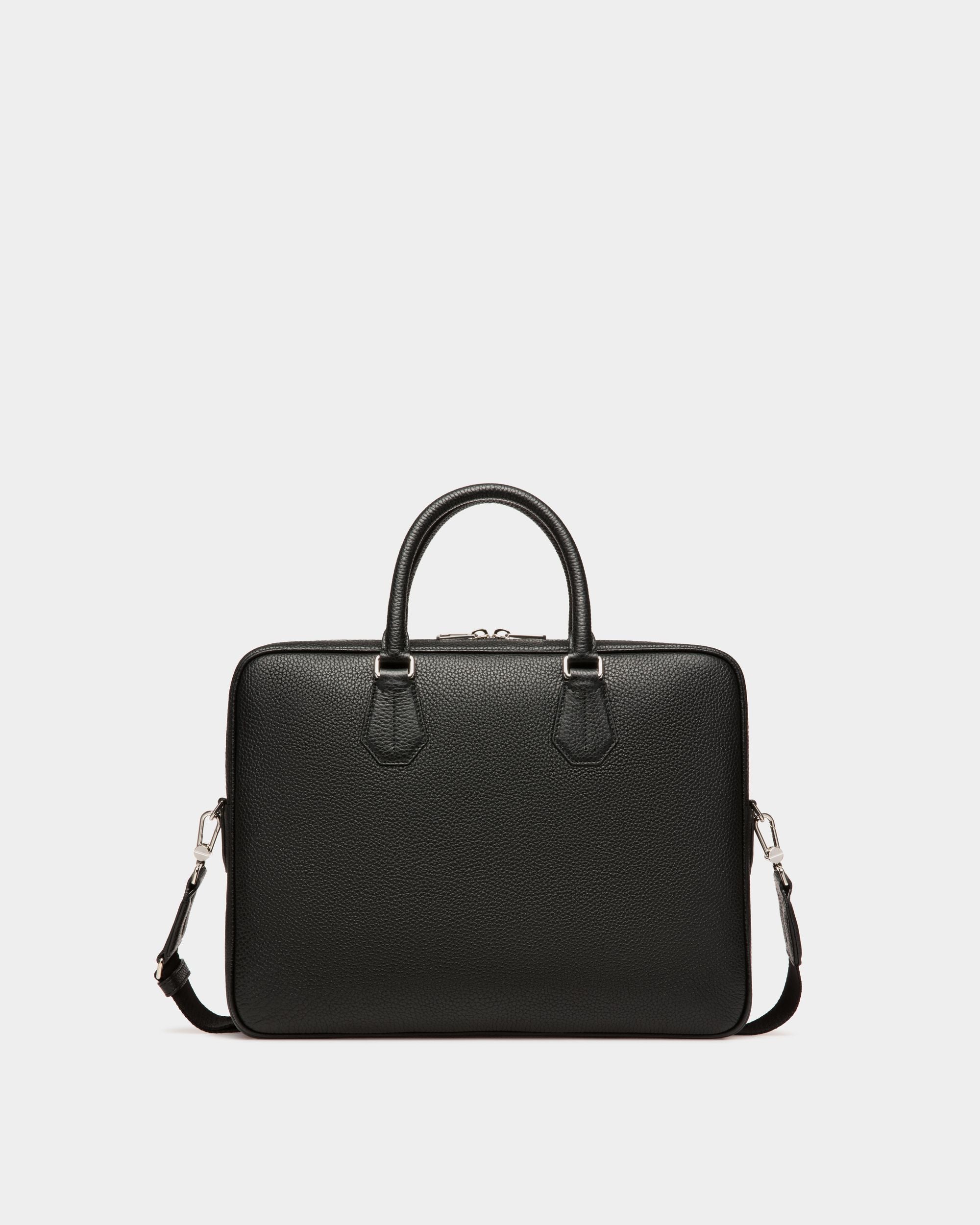 Men's Black Business Casual Briefcase Handbag - Herren - Bally - 02
