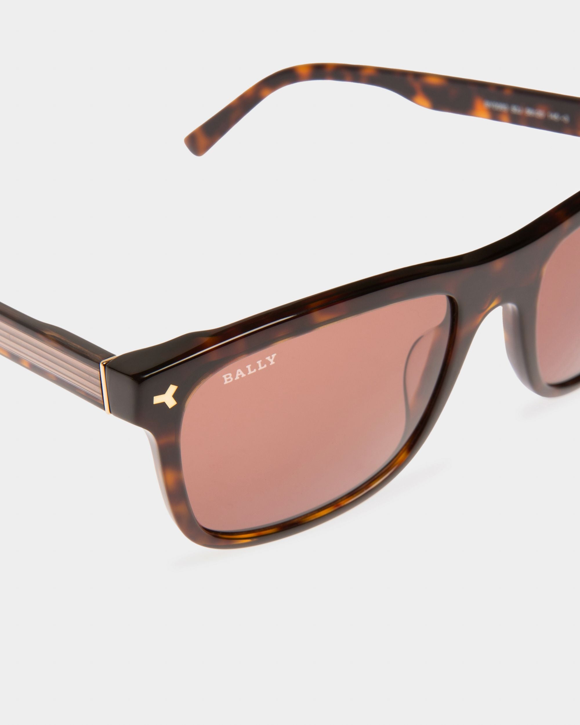 Felix Acetat-Sonnenbrille In Dunklem Havanna Mit Braunen Gläsern - Herren - Bally - 02