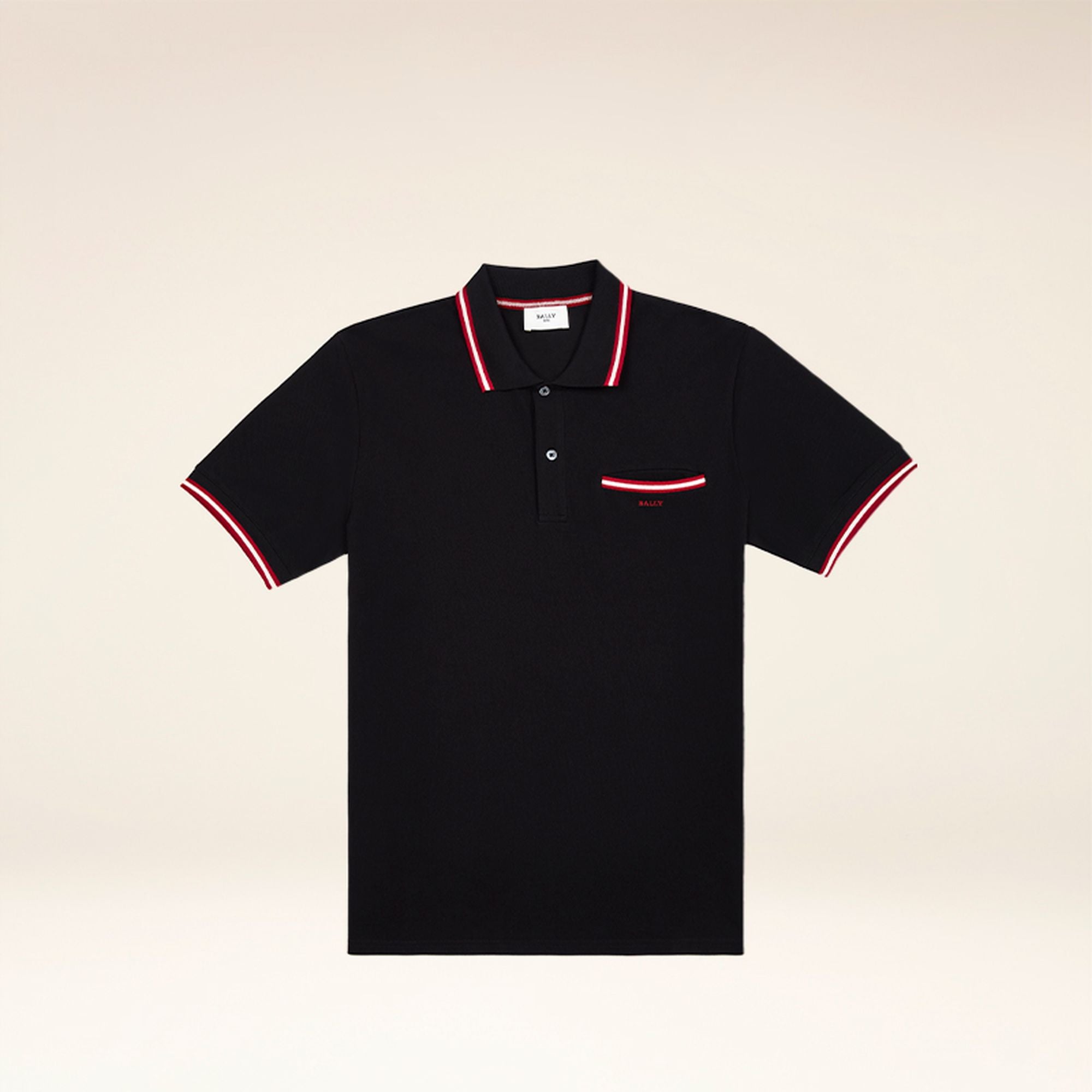 Men's Casual Business Black Polo Shirt - Herren - Bally - 01