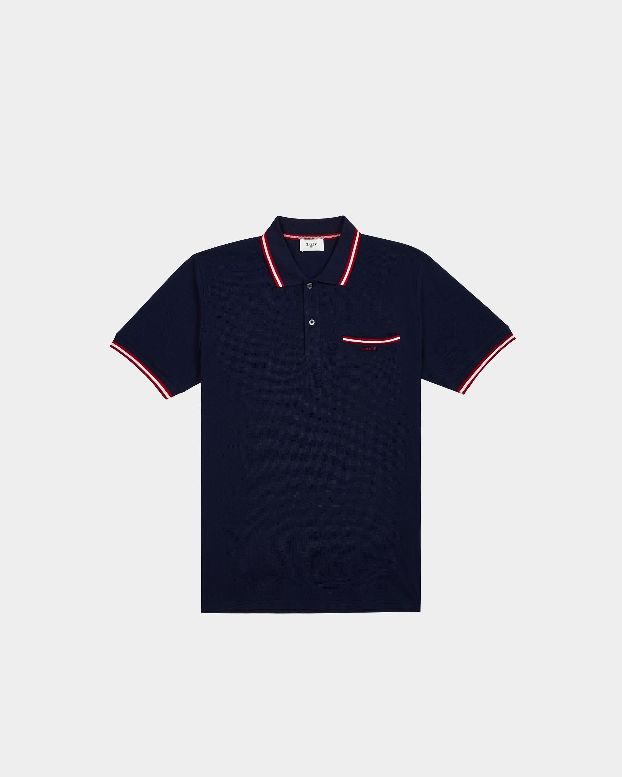Men's Dark Blue Casual Shirt - Herren - Bally - 01
