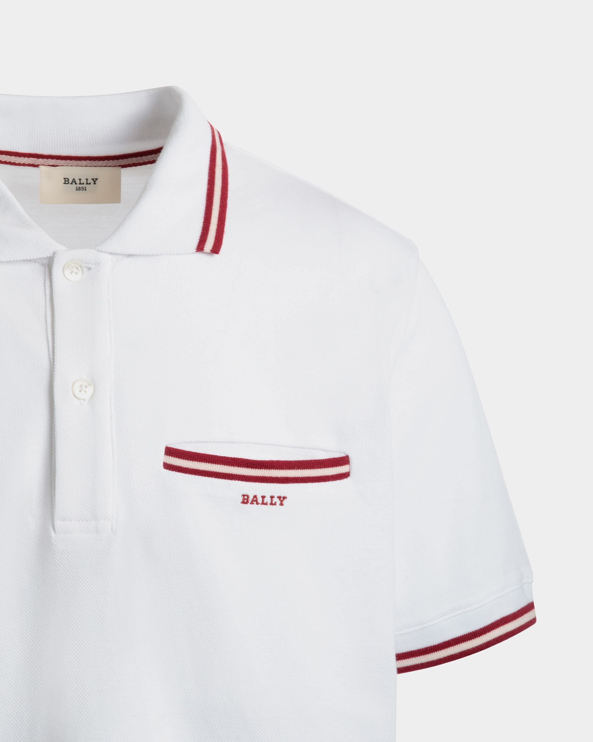 Polo In White Cotton - Herren - Bally - 02