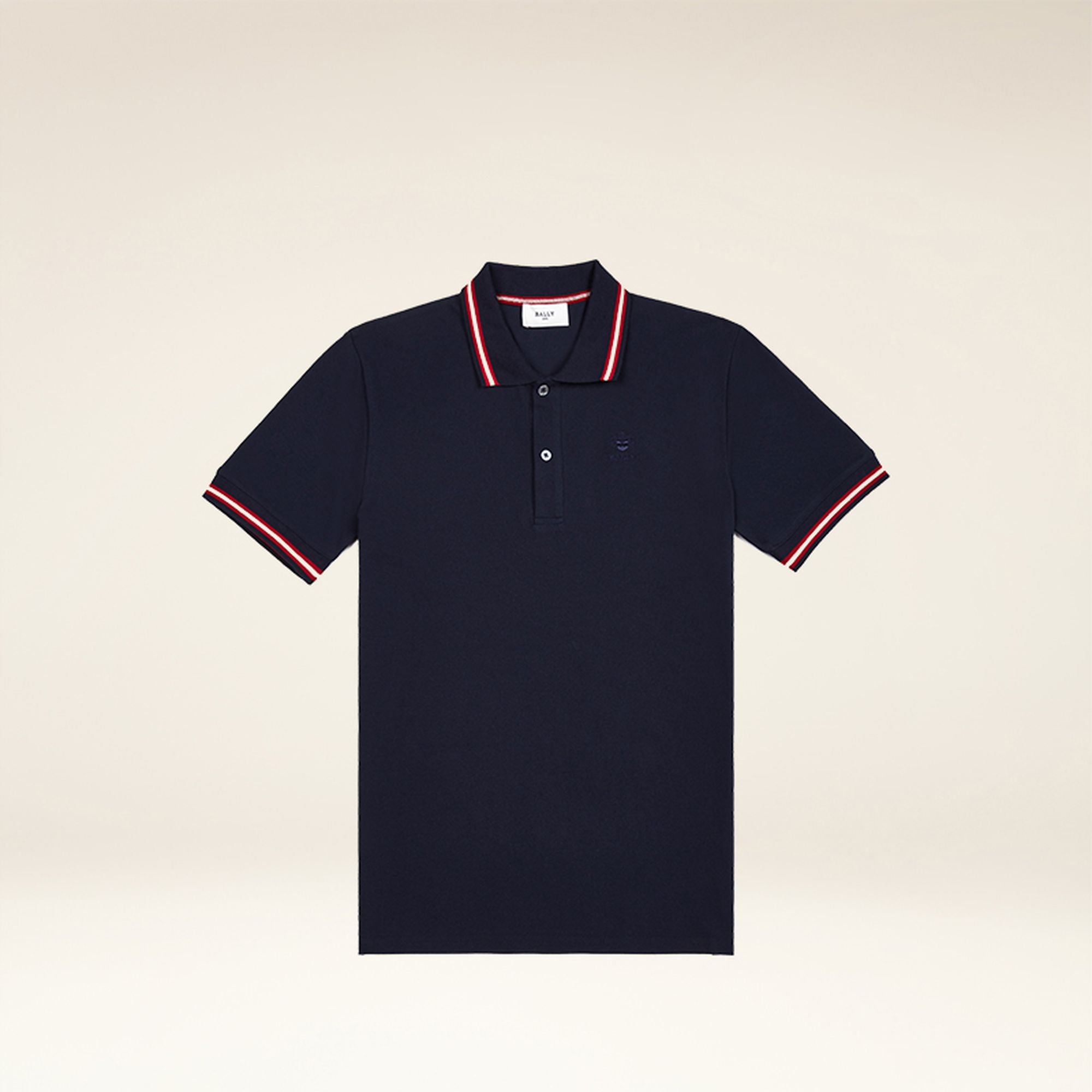 Men's Dark Blue Polo Shirt - Herren - Bally - 01