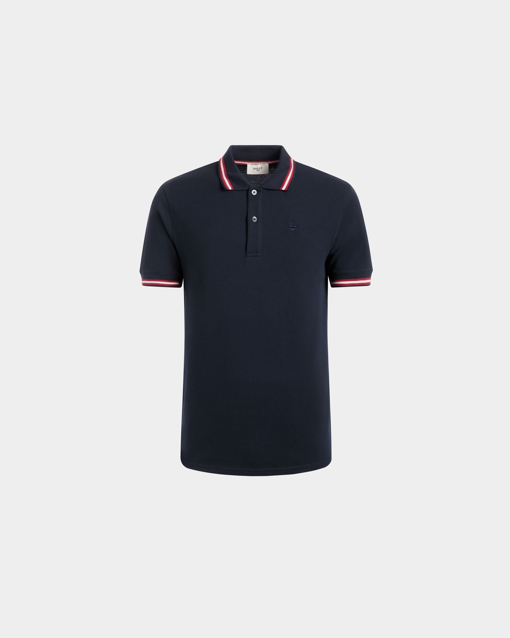 Polo In Blue Cotton - Herren - Bally - 01