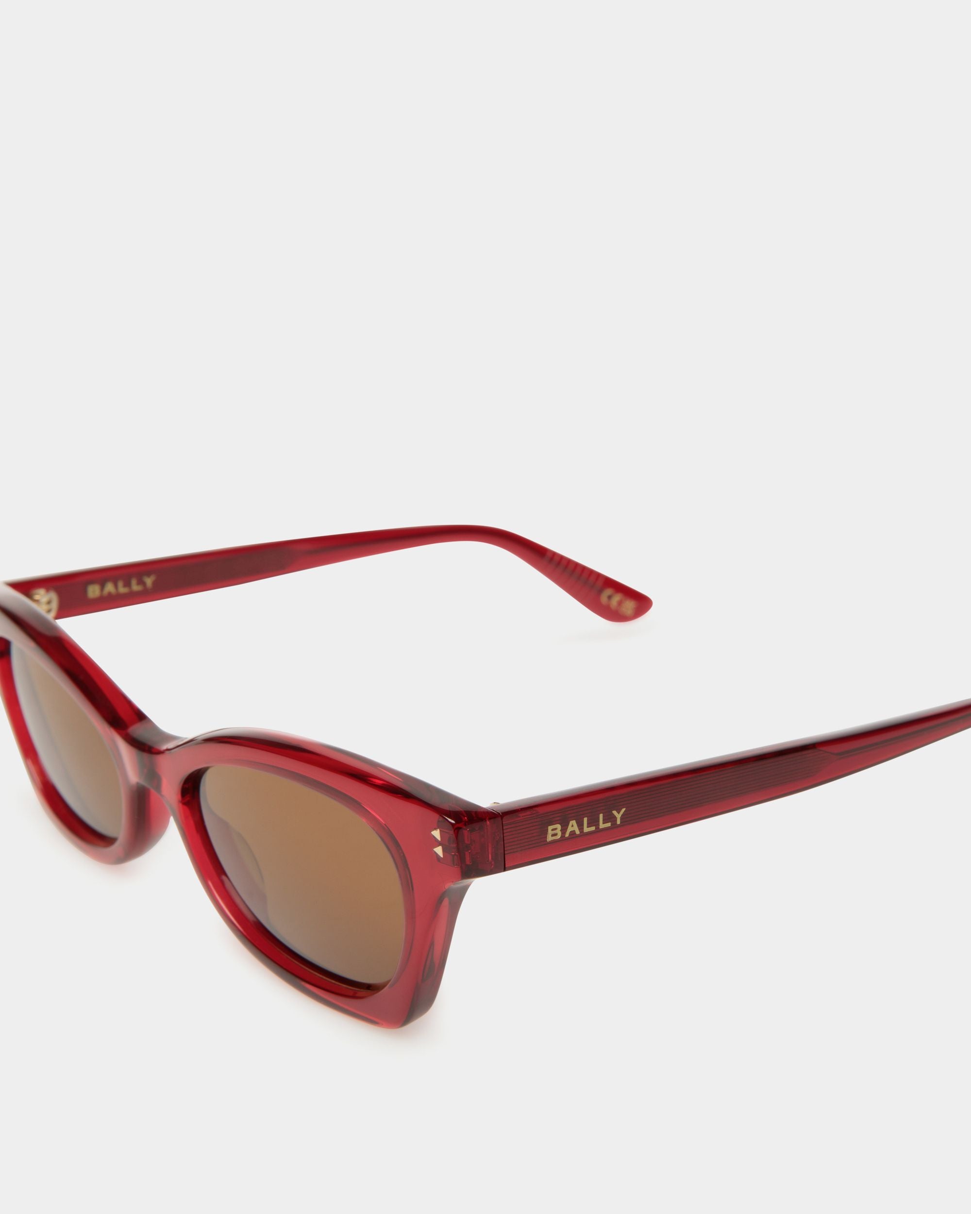 Sue Sonnenbrille Aus Rotem Acetat - Damen - Bally - 04