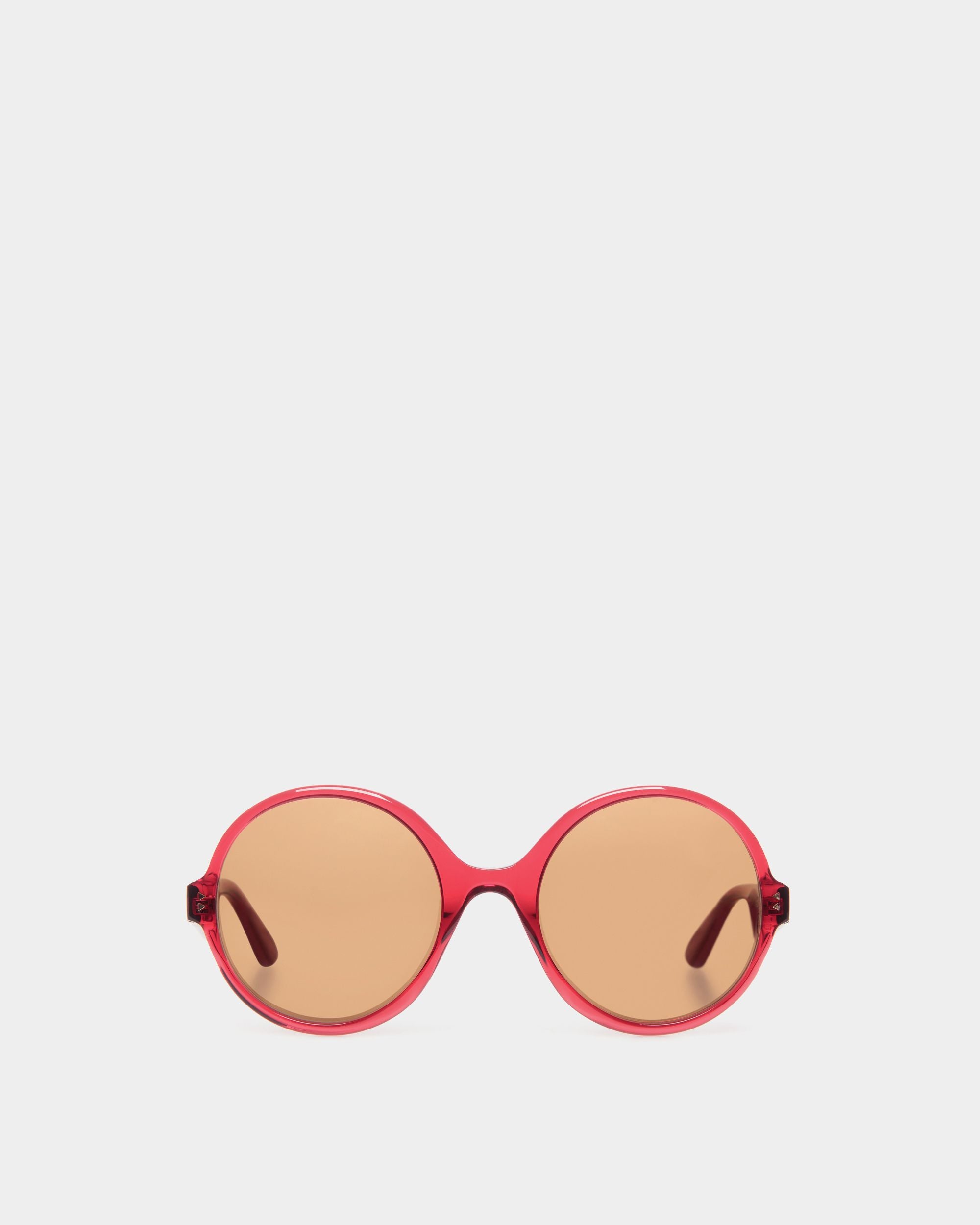 Ursula Sonnenbrille Aus Rotem Acetat - Damen - Bally - 01