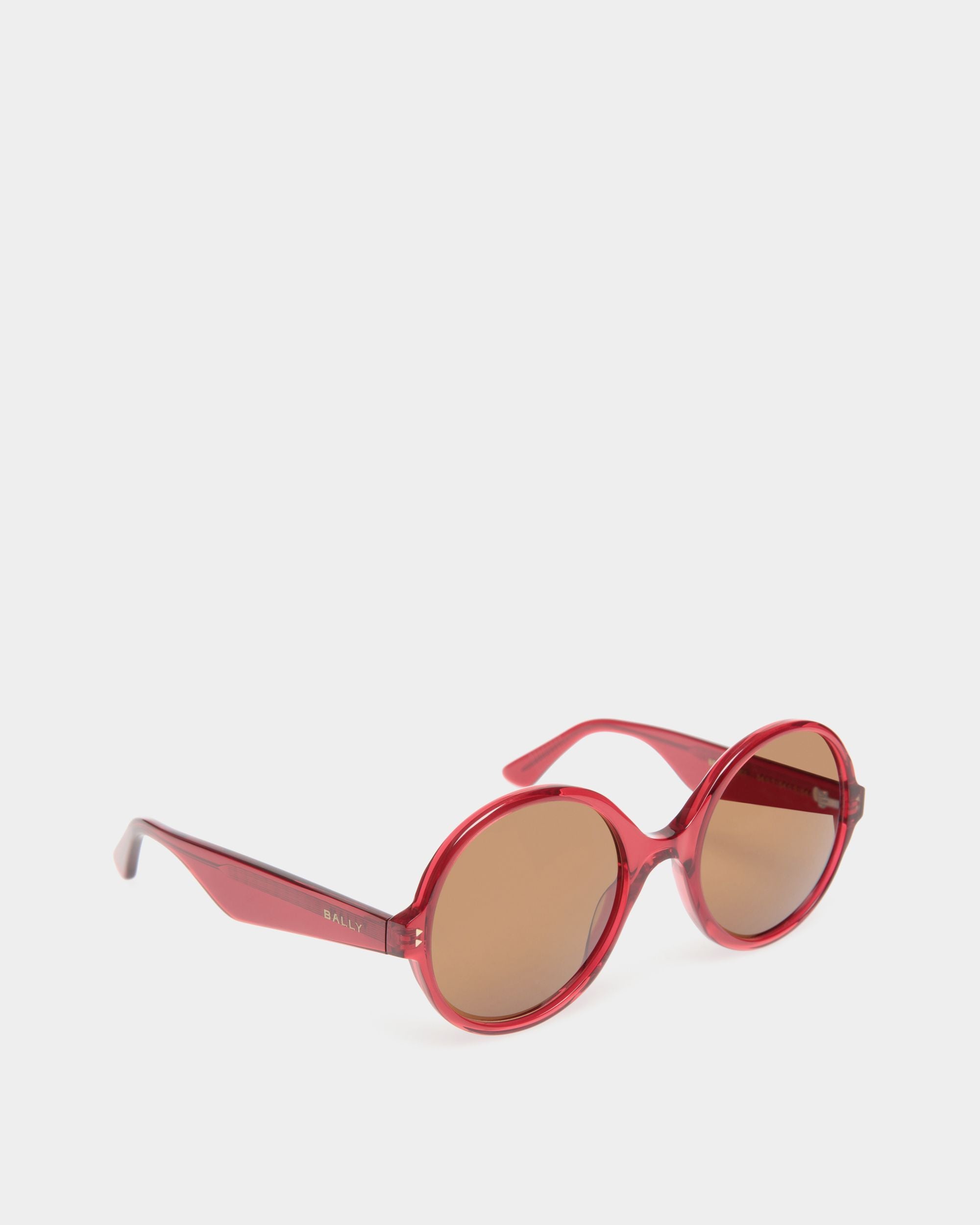 Ursula Sonnenbrille Aus Rotem Acetat - Damen - Bally - 03