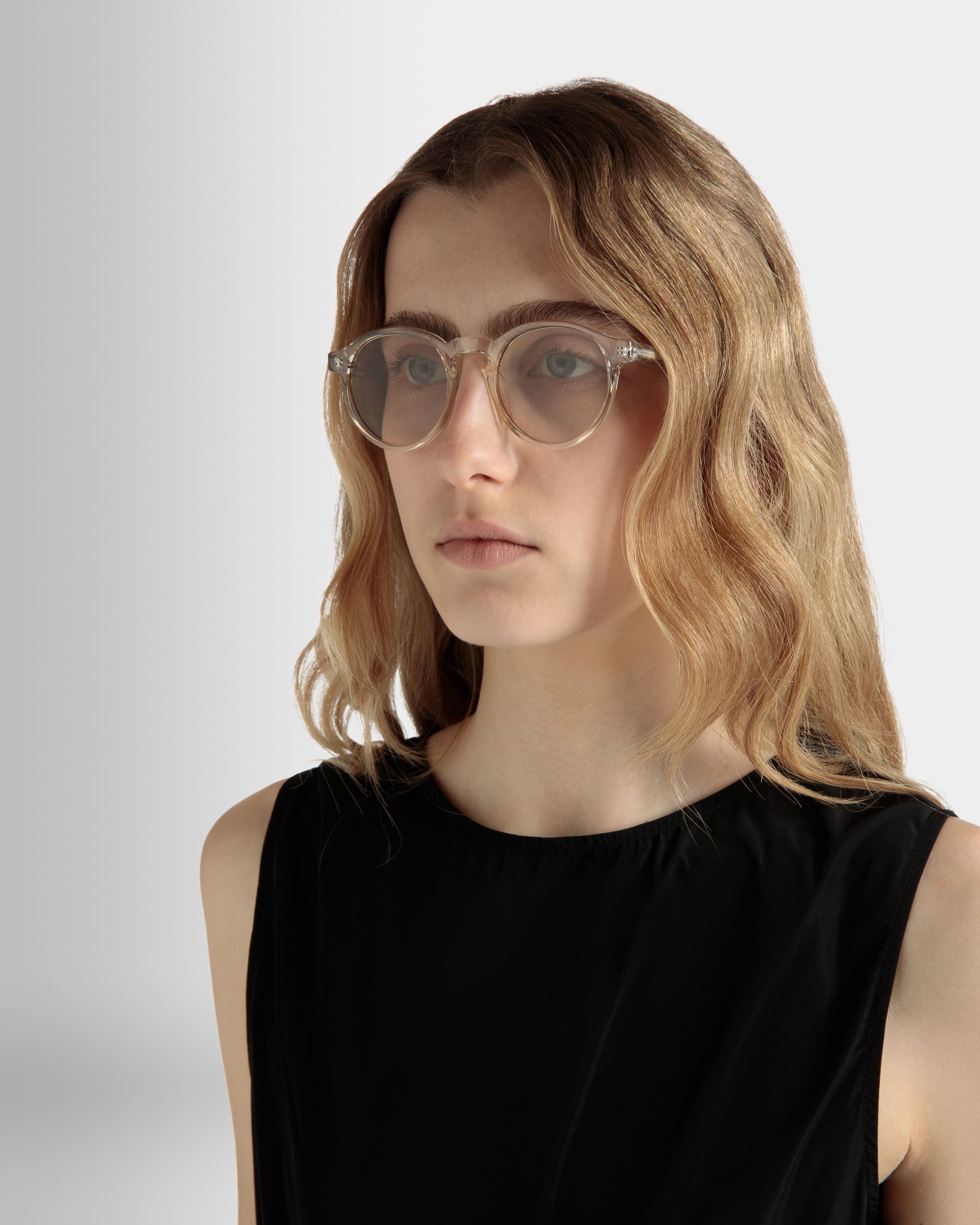 Runde Sonnenbrille In Champagne - Other - Bally - 03