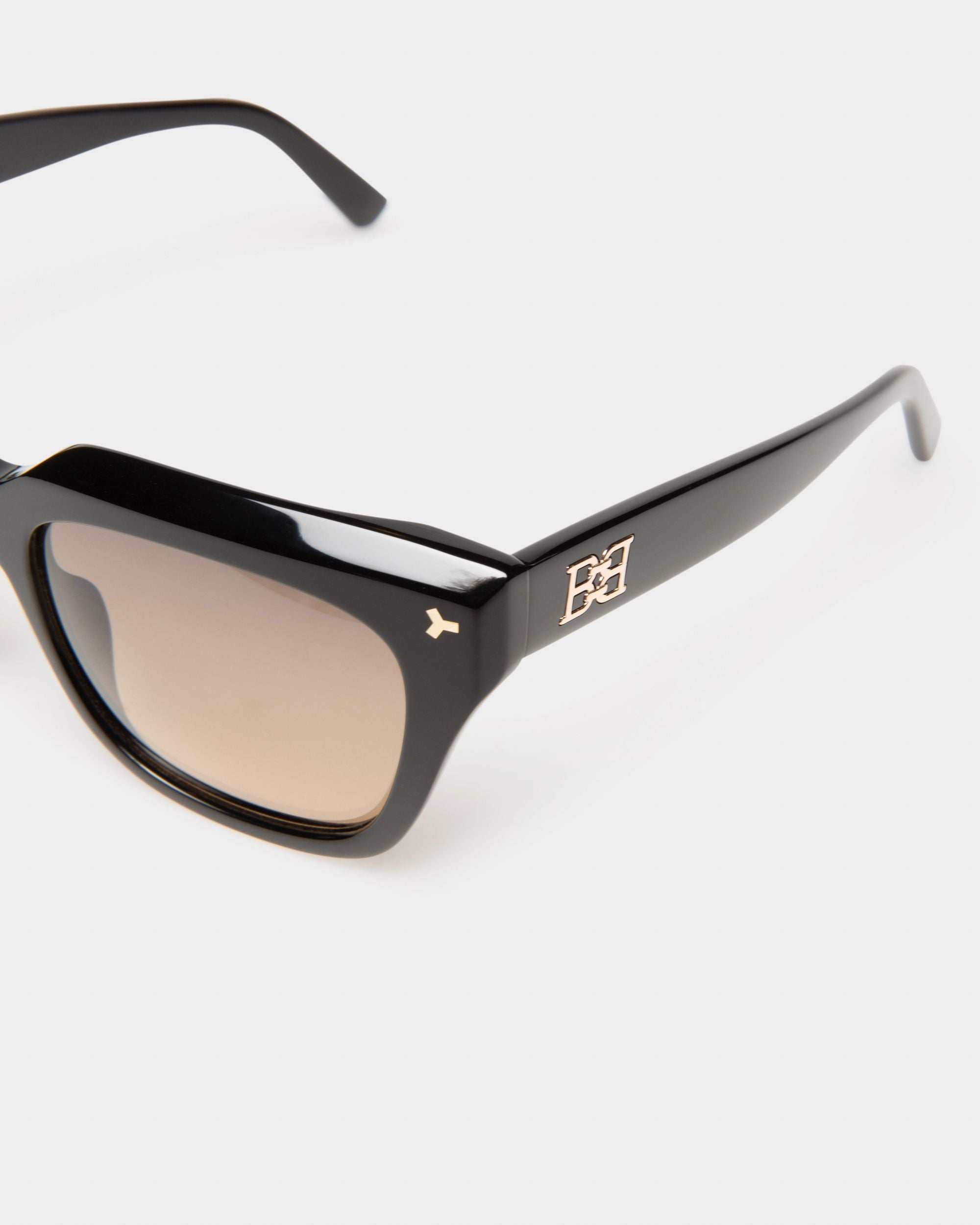 Stelli Sonnenbrille Aus Acetat In Glänzendem Schwarz - Damen - Bally - 02