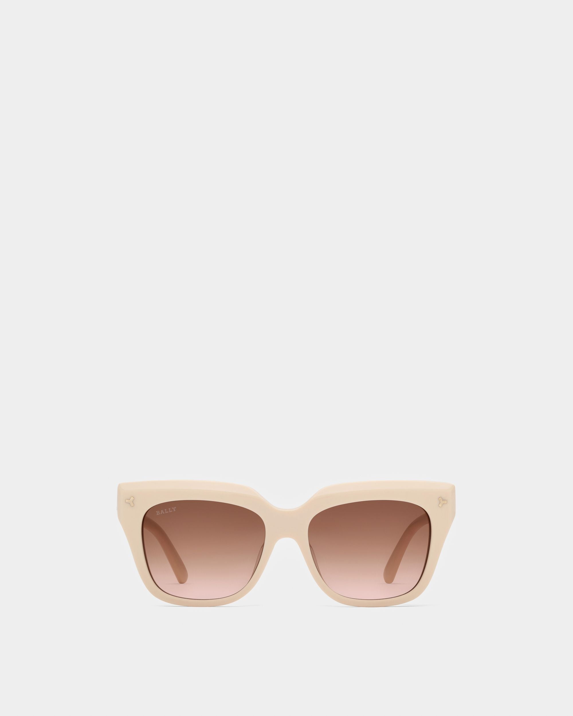 Stelli Sonnenbrille Aus Elfenbeinfarbenem Acetat - Damen - Bally - 01