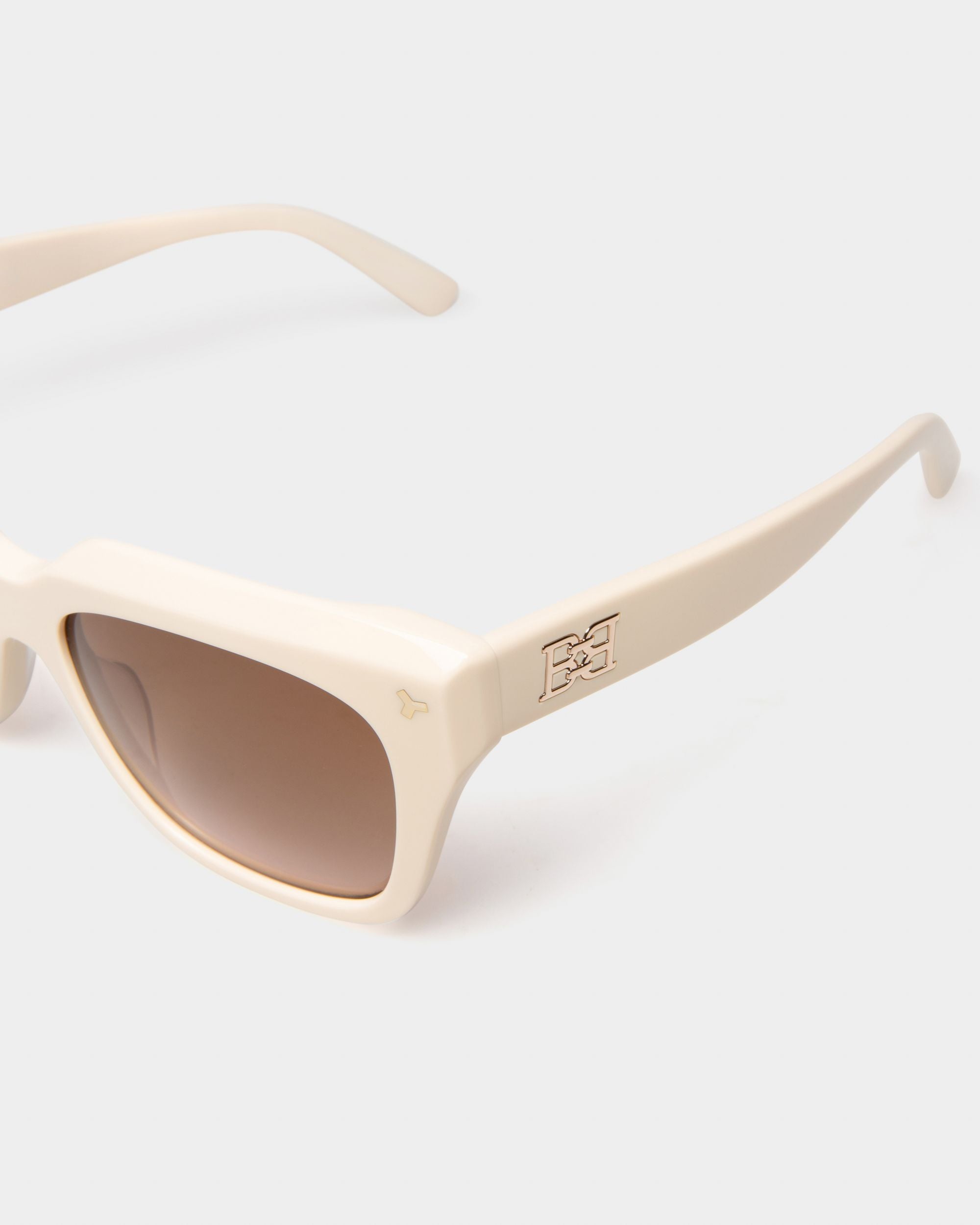 Stelli Sonnenbrille Aus Elfenbeinfarbenem Acetat - Damen - Bally - 02
