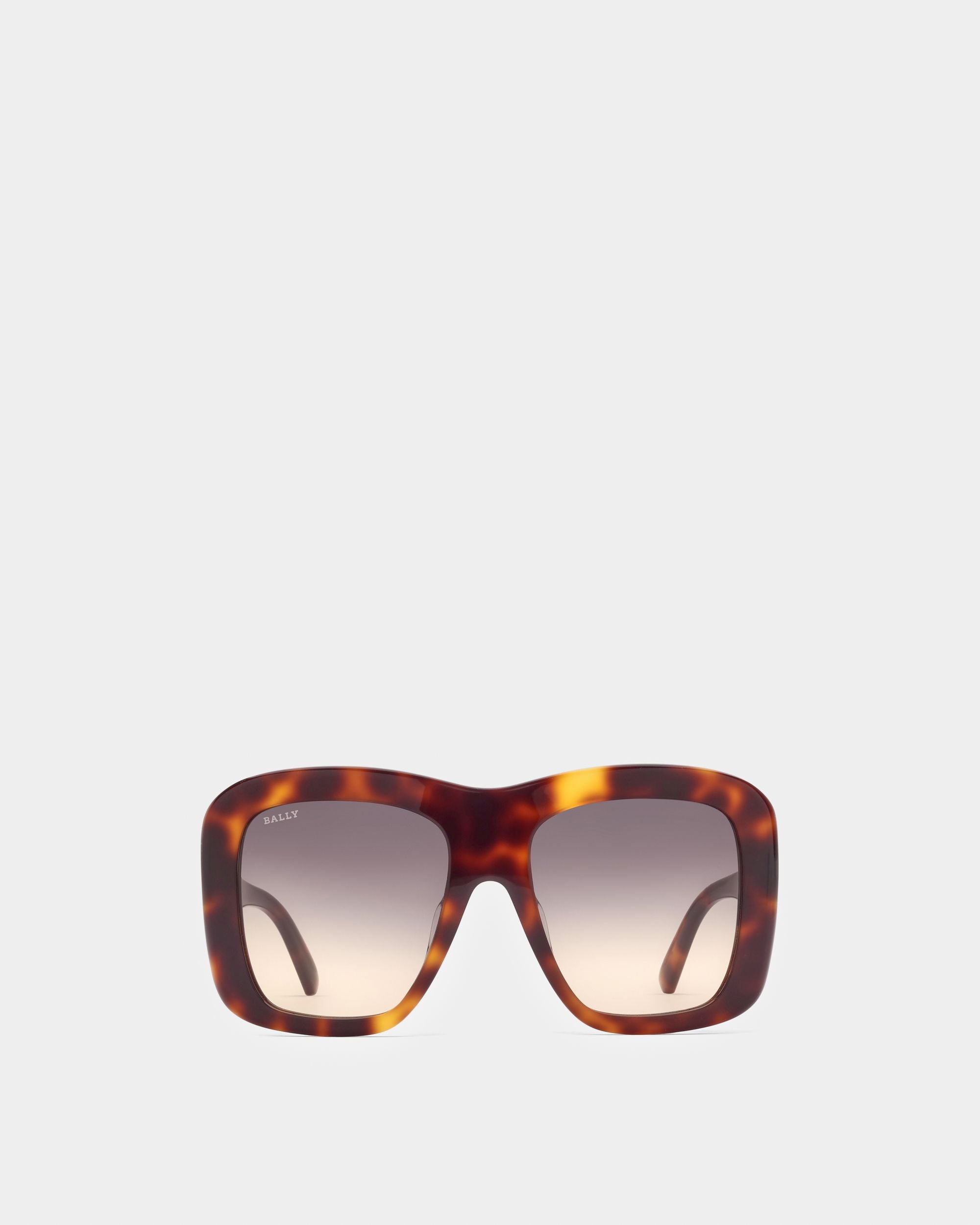 Constance Sonnenbrille Aus Acetat In Dunklem Havanna - Damen - Bally - 01